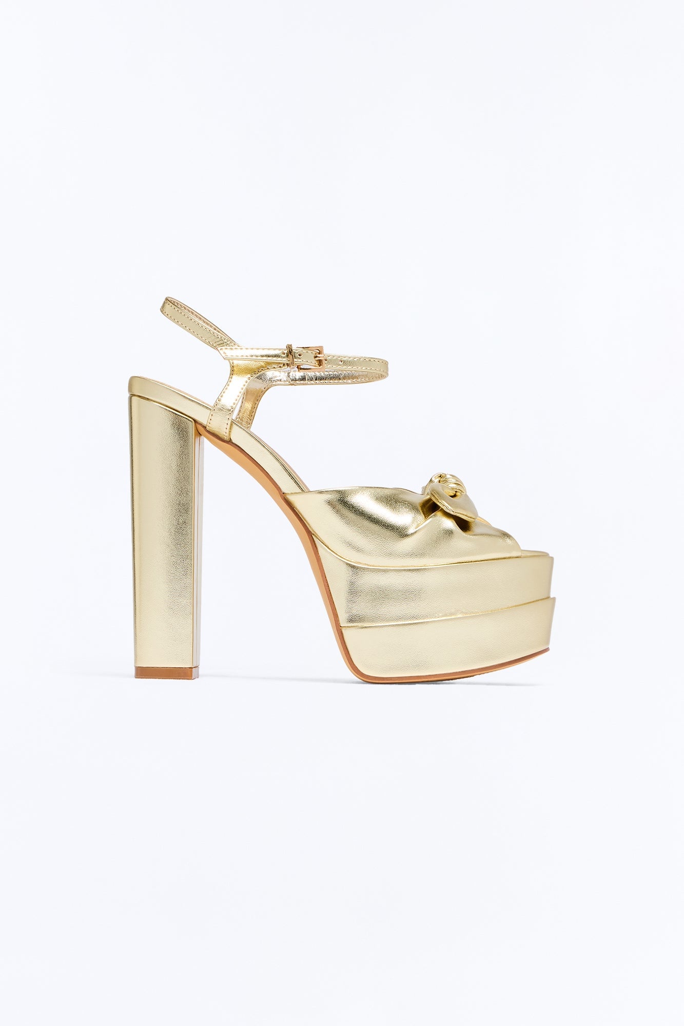Hallie Ultra Platform Heels - Gold image 3