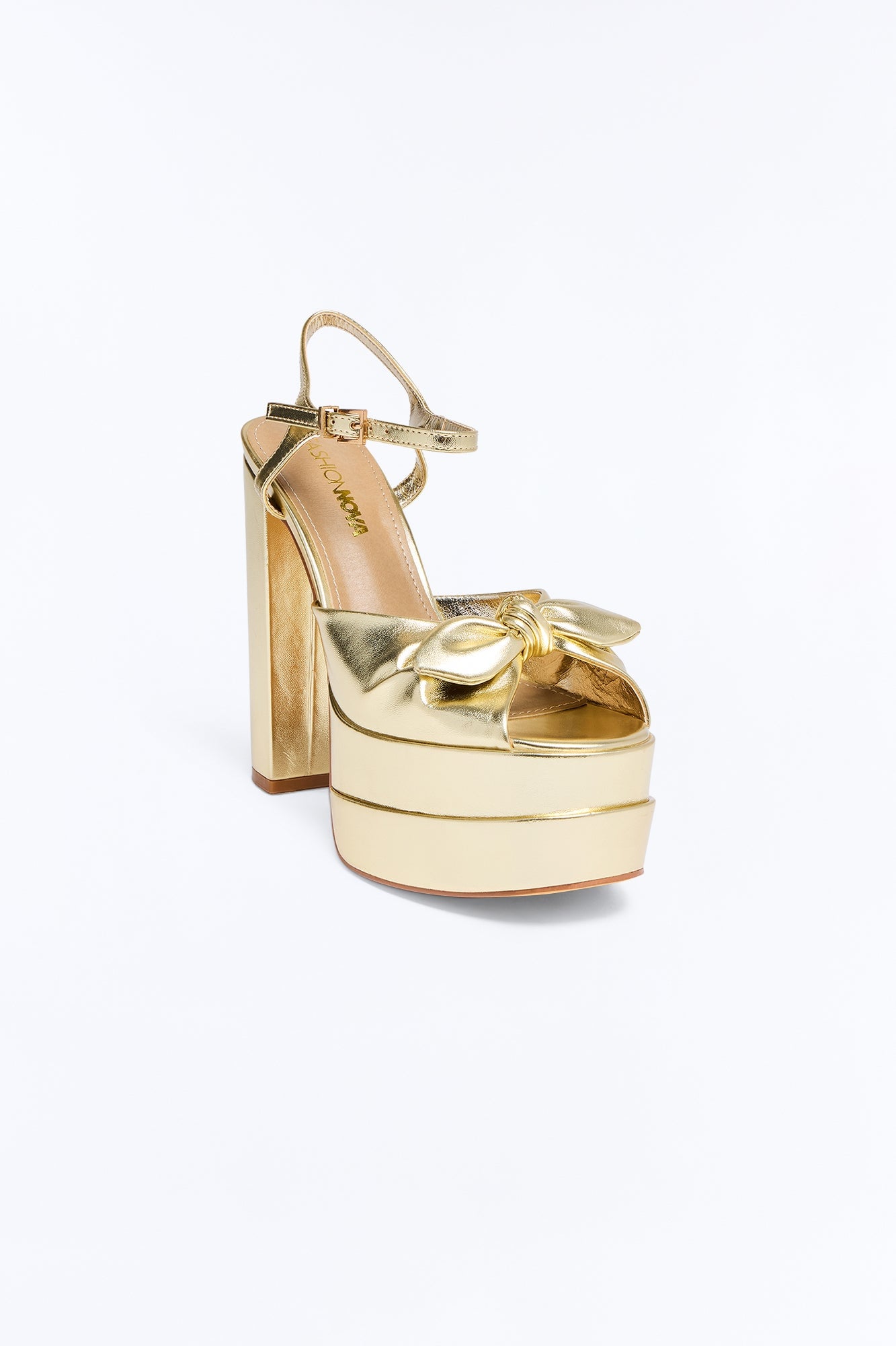 Hallie Ultra Platform Heels - Gold image 4