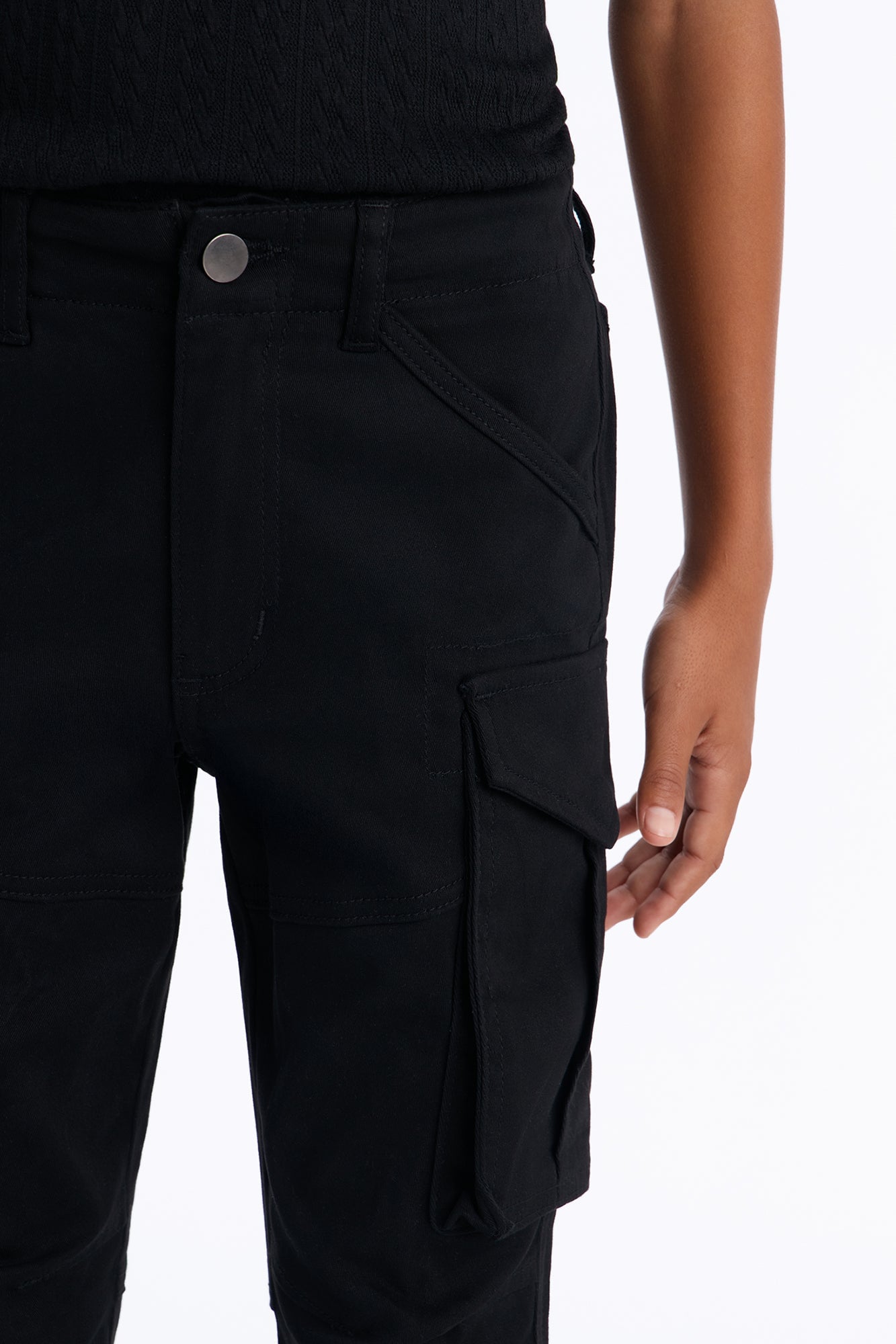 Mini Summer Games Slim Cargo Pants - Black image 4