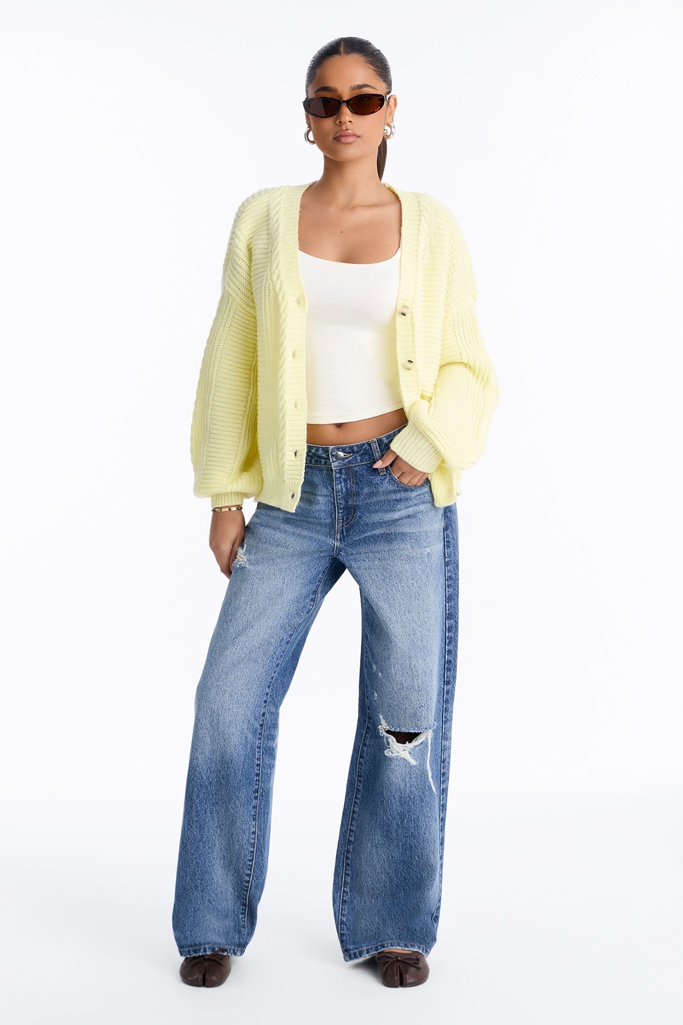 Couch Convo Cardigan - Butter Yellow image 6