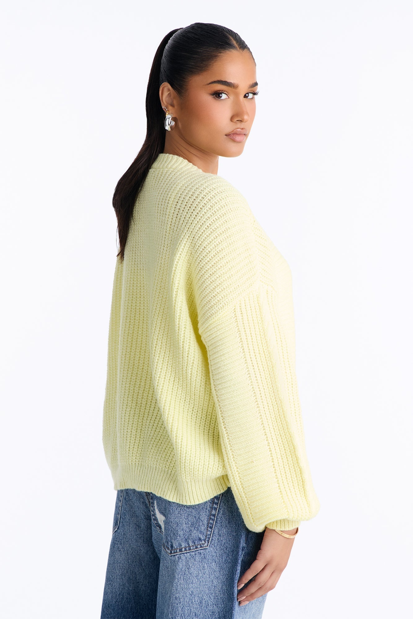 Couch Convo Cardigan - Butter Yellow image 7