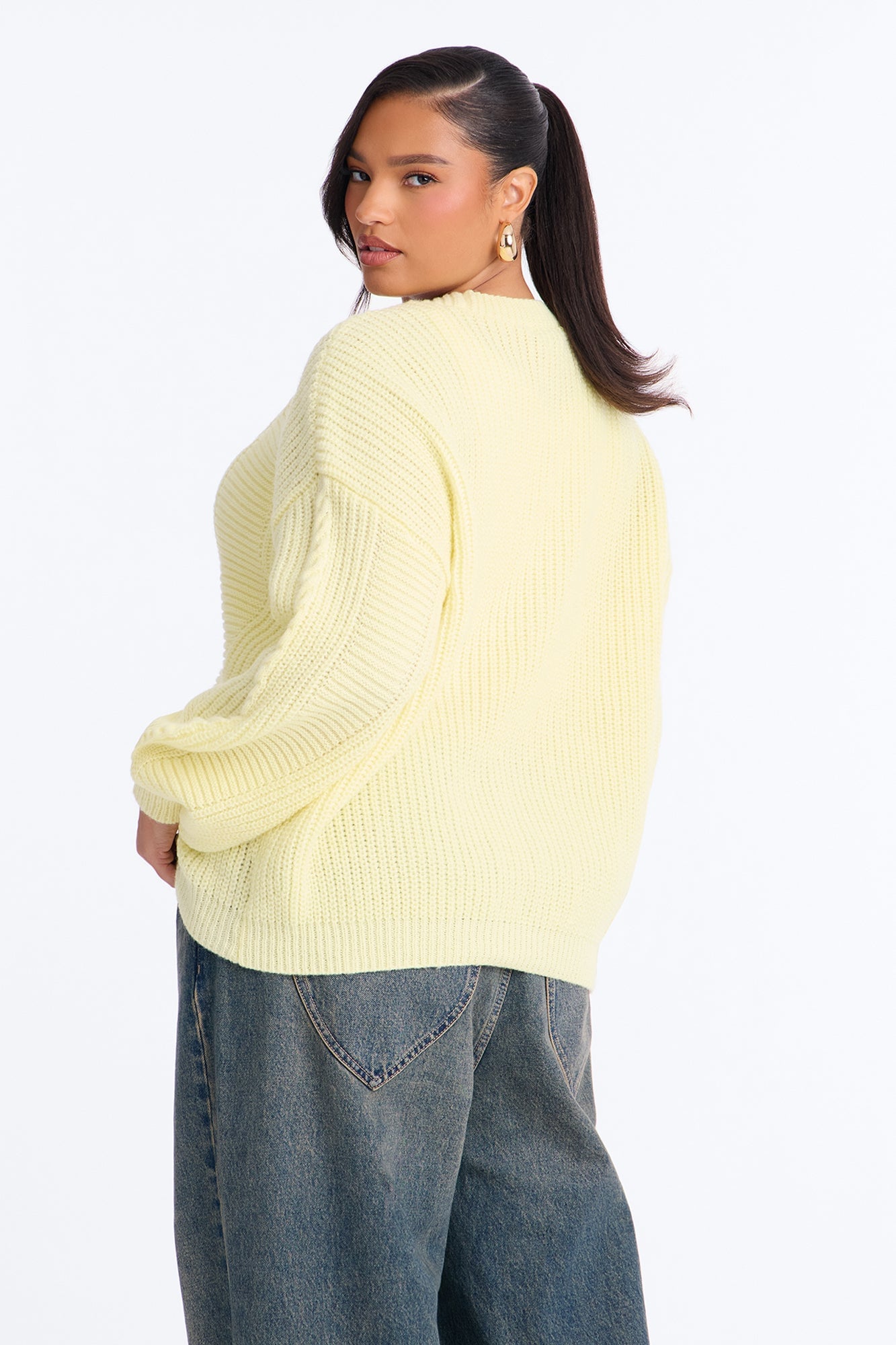 Couch Convo Cardigan - Butter Yellow image 4