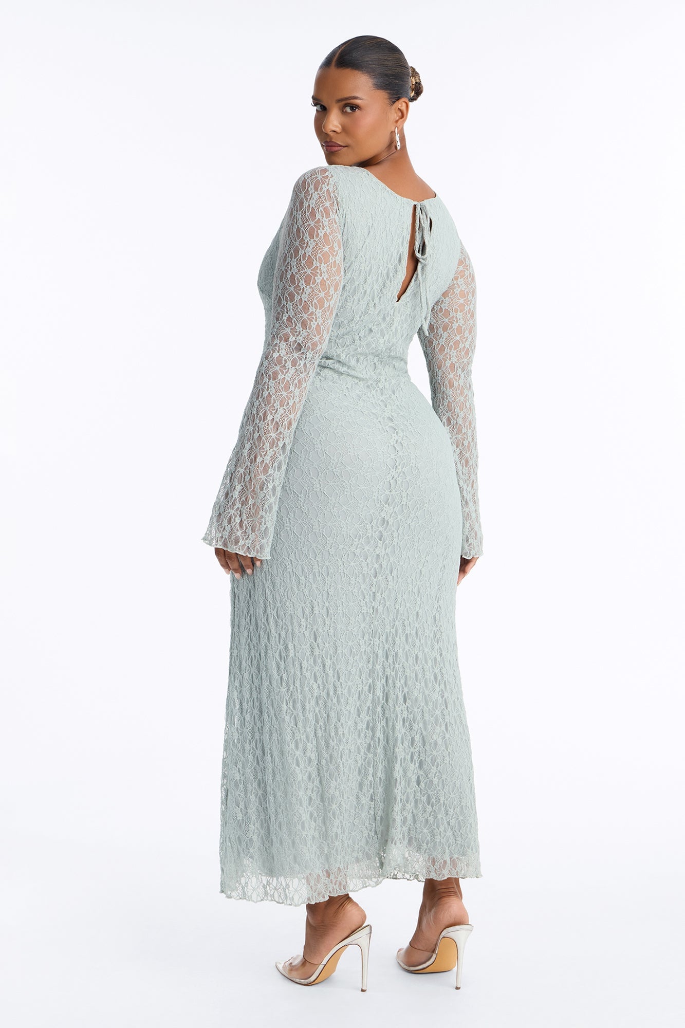 Always On Your Mind Lace Maxi Dress - Sage image 4