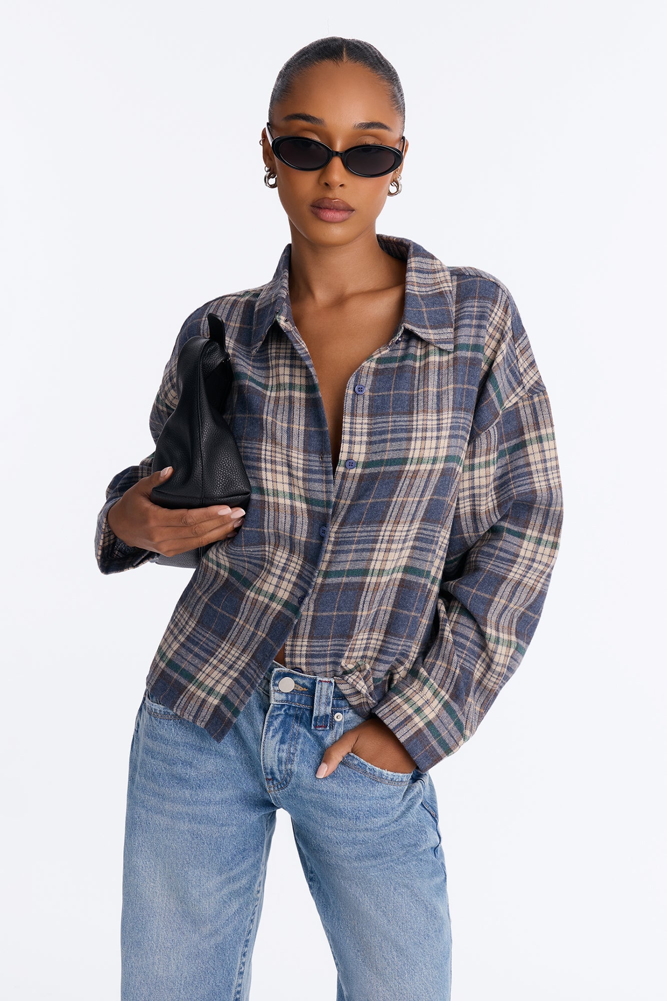 Plaid On Repeat Flannel Shirt - Blue/combo image 5