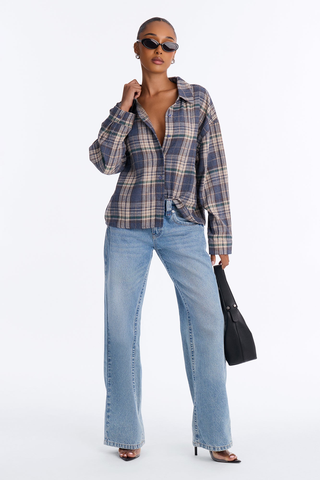 Plaid On Repeat Flannel Shirt - Blue/combo image 6