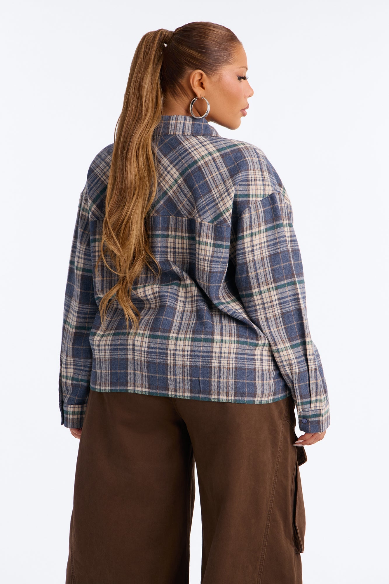 Plaid On Repeat Flannel Shirt - Blue/combo image 3
