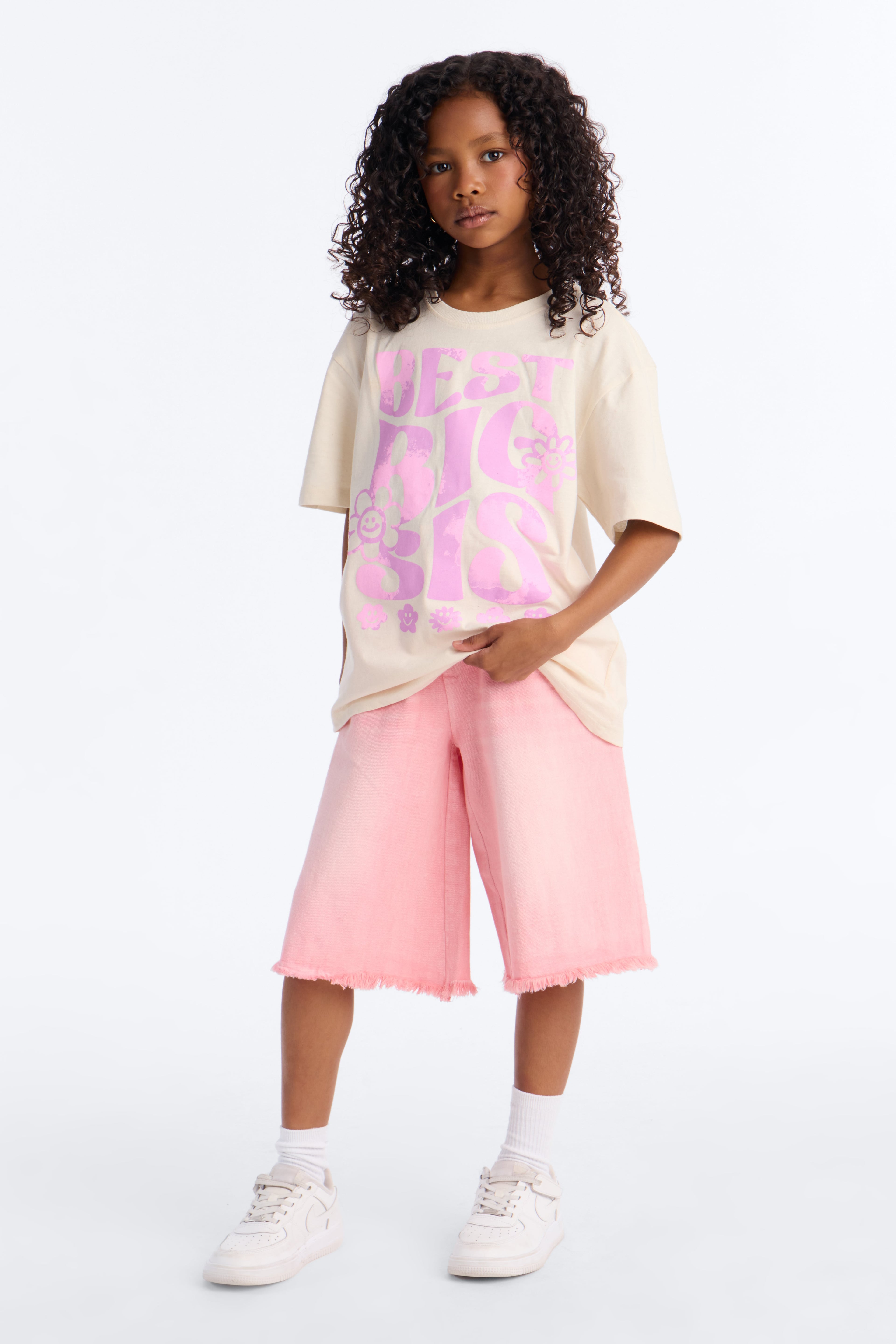 Mini The Best Big Sis Short Sleeve Tee - Natural image 2