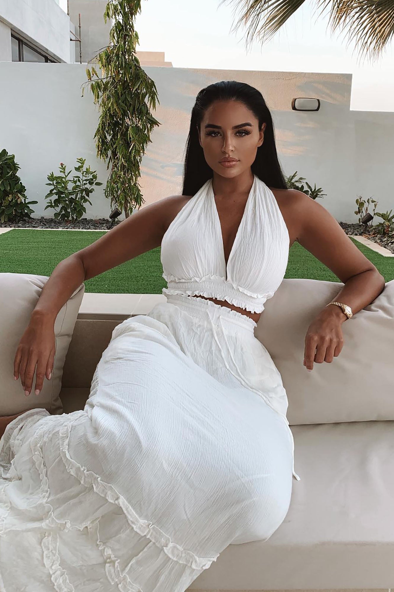 Happy With You Skirt Set - White image 5