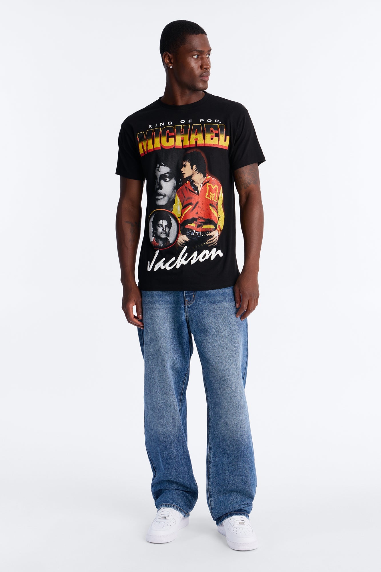 Michael Jackson The King Of Pop Short Sleeve Tee - Black image 6