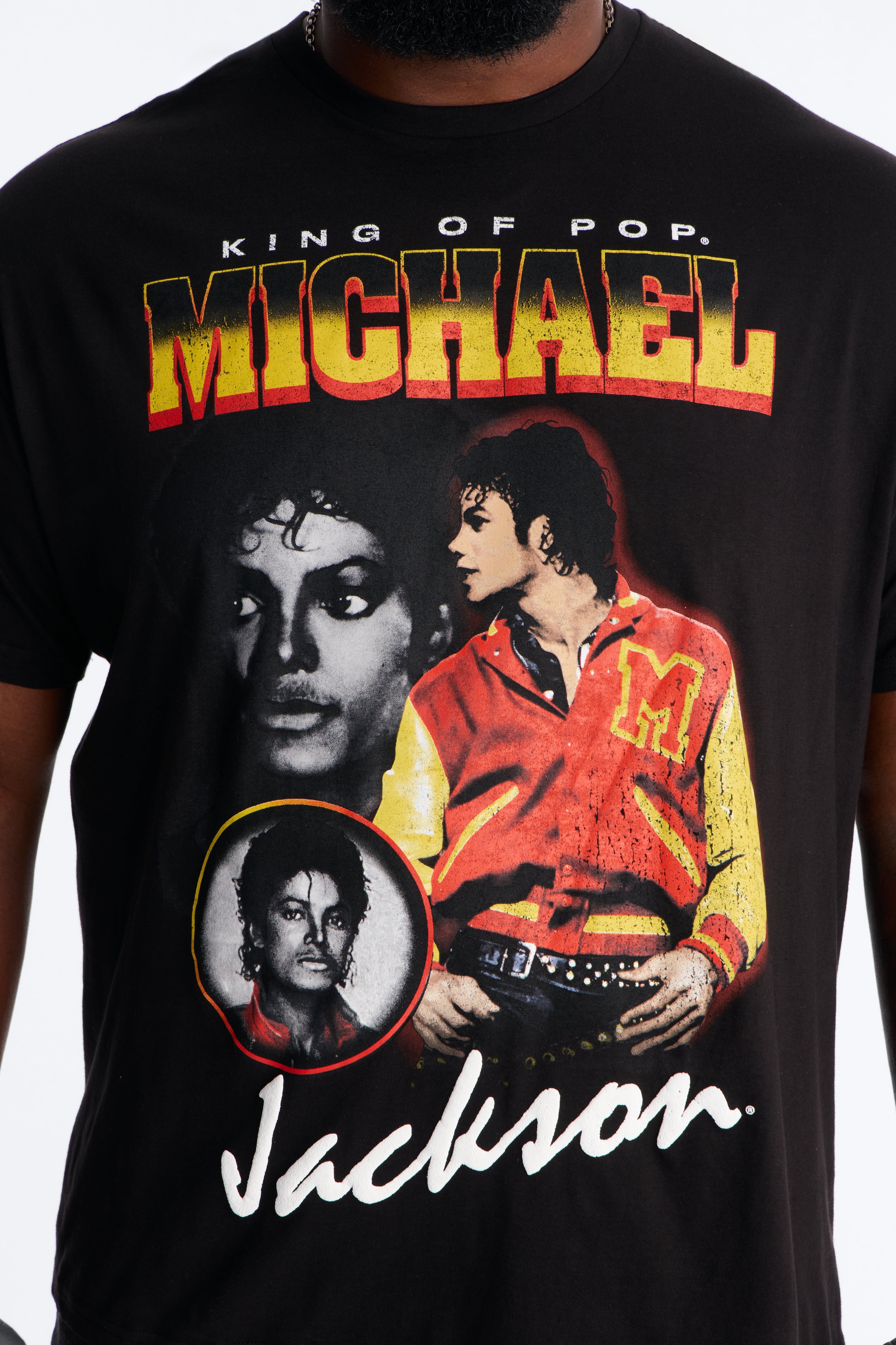 Michael Jackson The King Of Pop Short Sleeve Tee - Black image 4