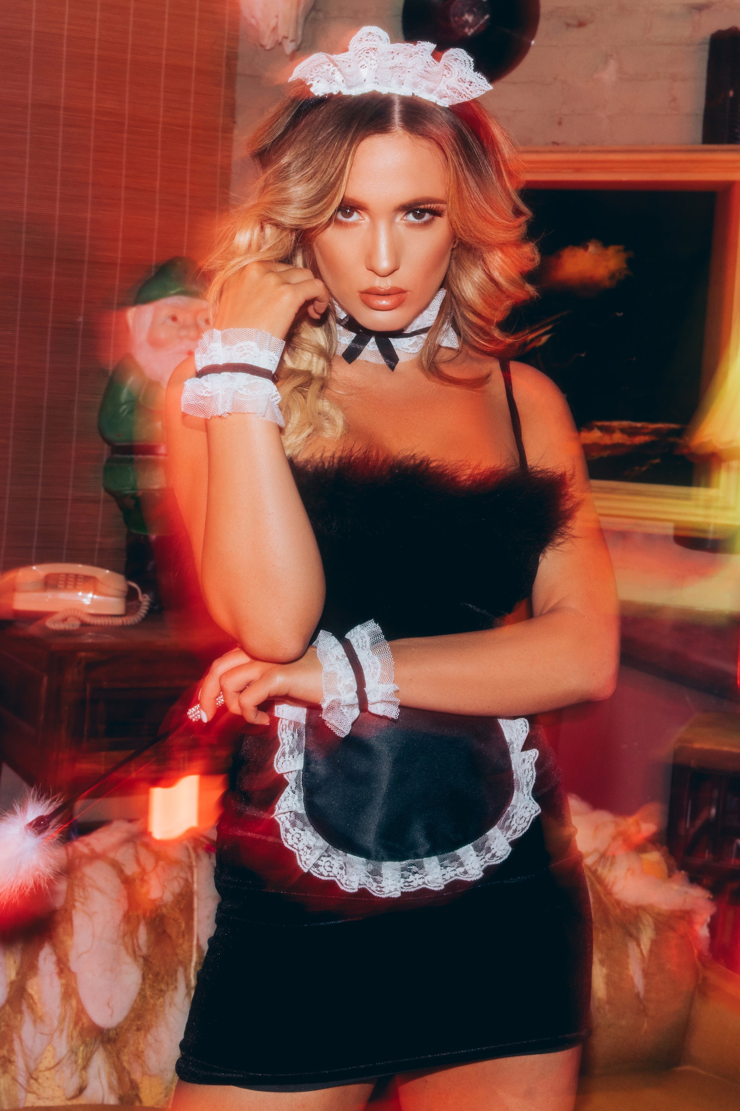 A Little Dramatic Mini Dress - Black image 9