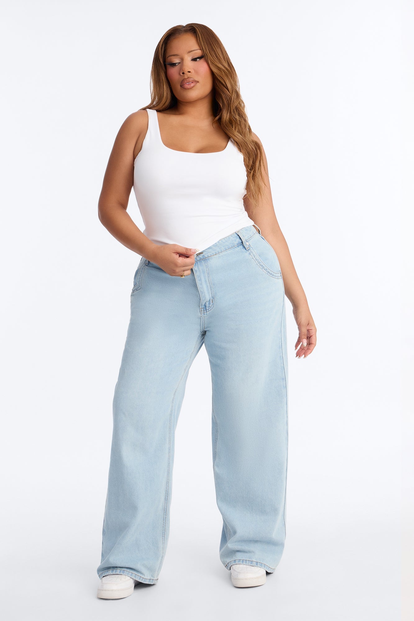 Denise Double Lined Tank - White image 1