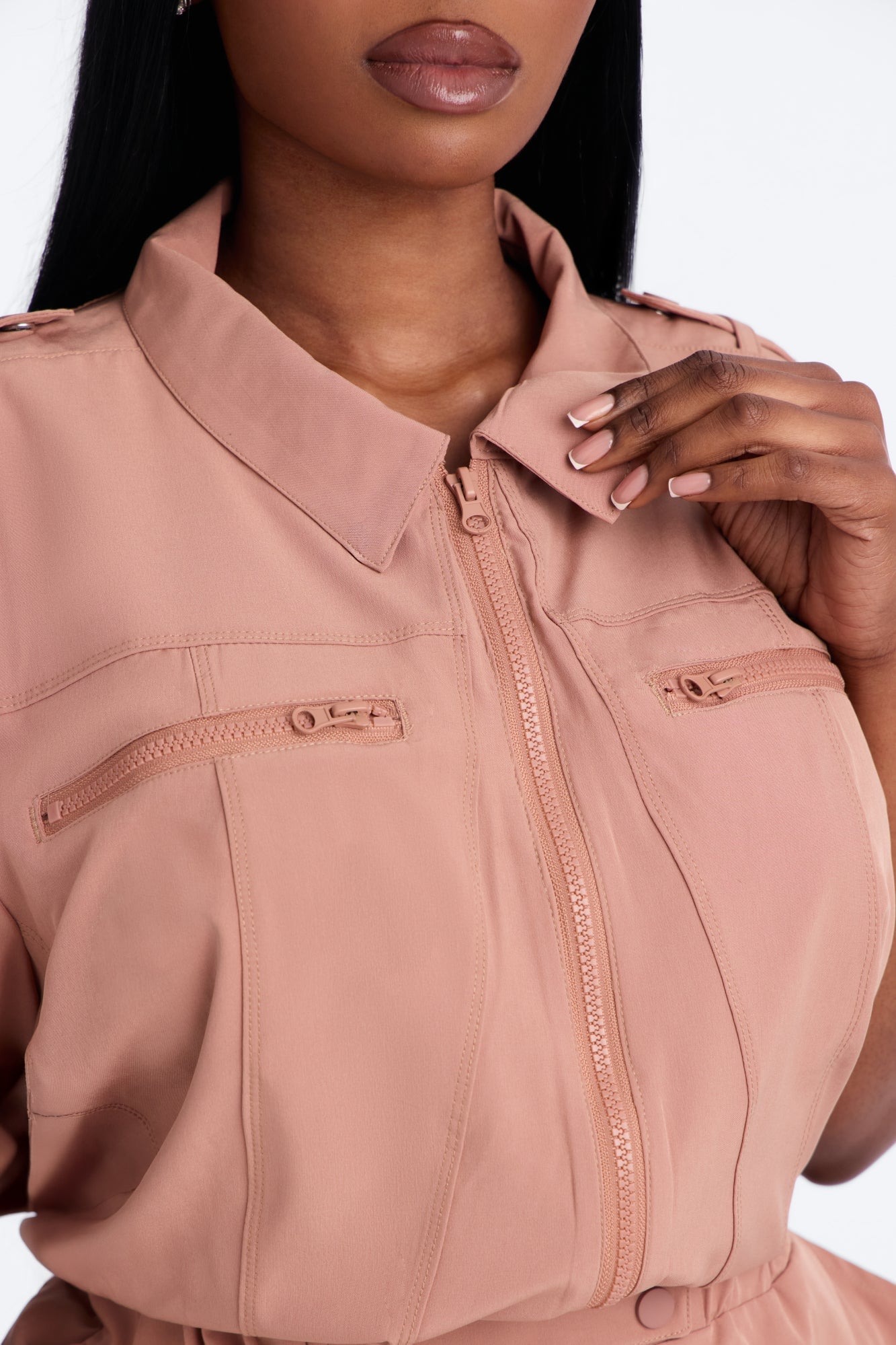 On Call Stretch Uniform Scrub Jumpsuit - Mocha image 4