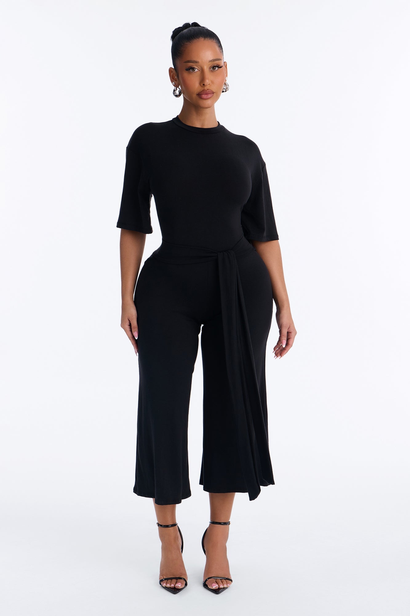 Larissa Gaucho Jumpsuit - Black image 5