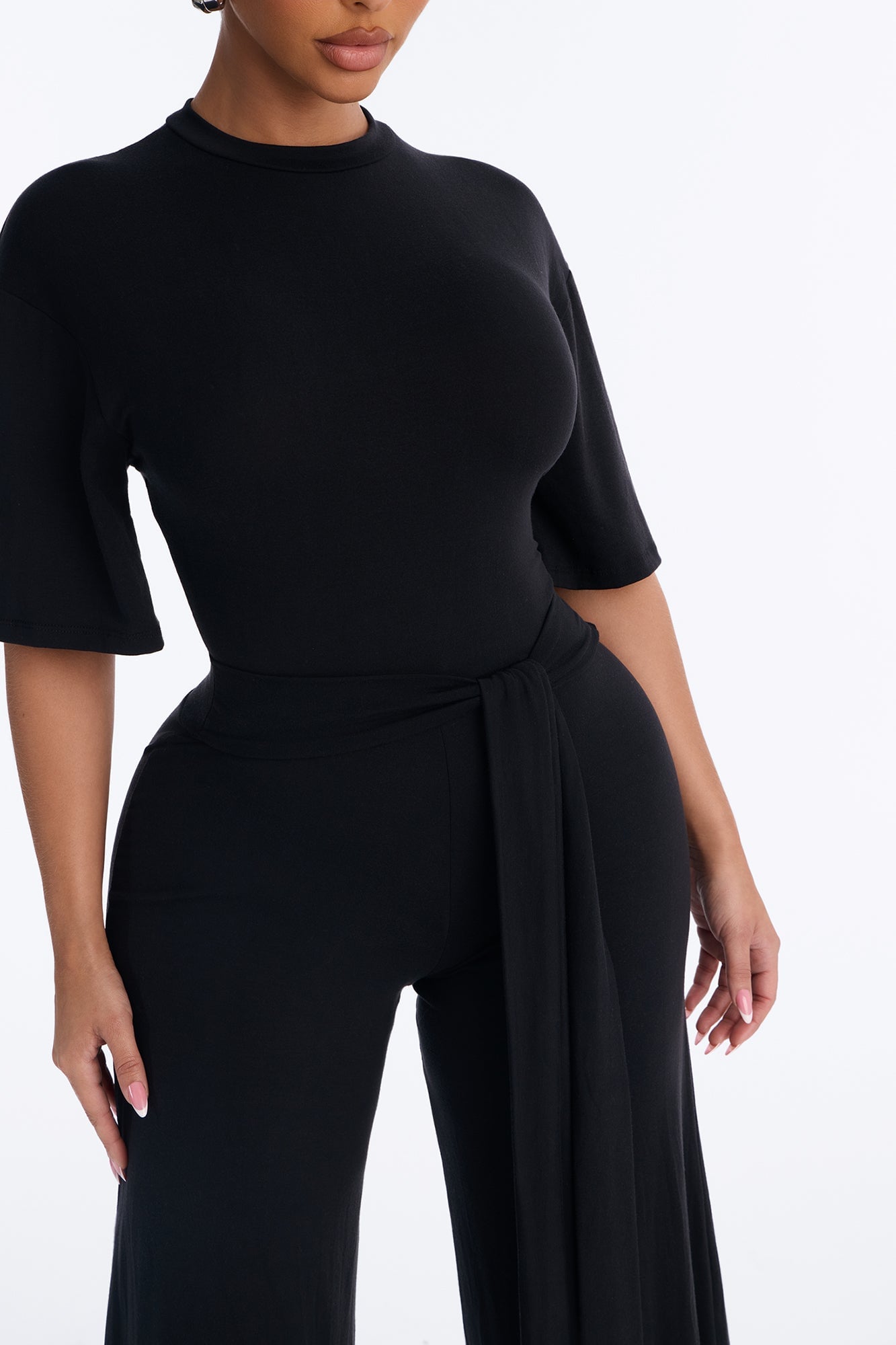 Larissa Gaucho Jumpsuit - Black image 7