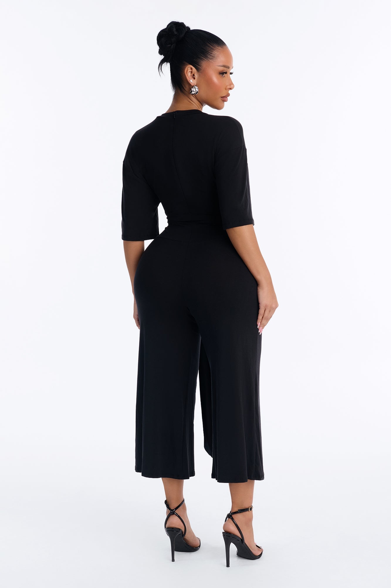 Larissa Gaucho Jumpsuit - Black image 8