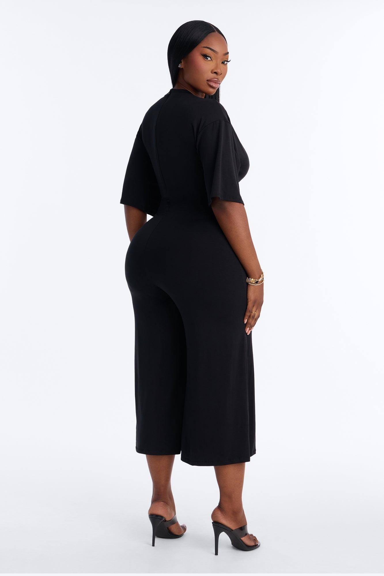 Larissa Gaucho Jumpsuit - Black image 3