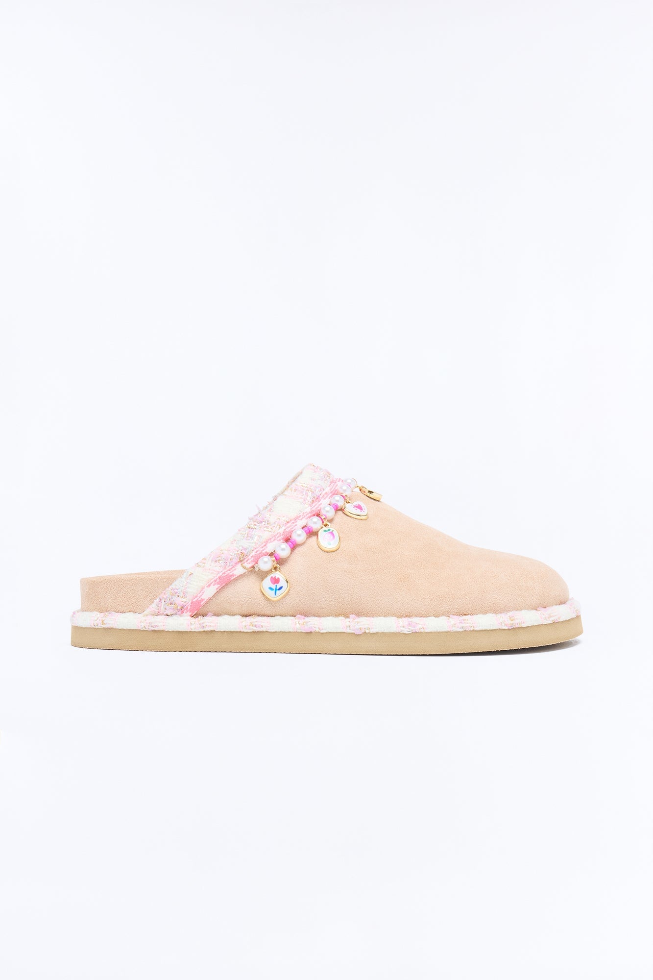 Mini Steve Madden Sleigh Clog Charm Slipper - Taupe image 2