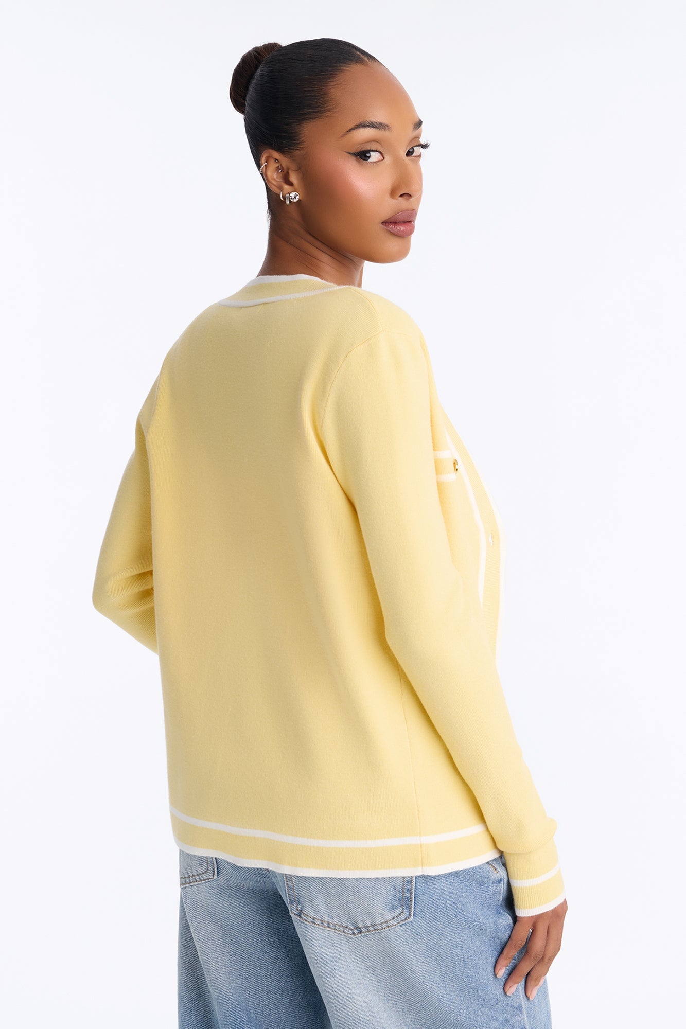 Lunch In Paris 2 Piece Sweater - Yellow/combo image 8
