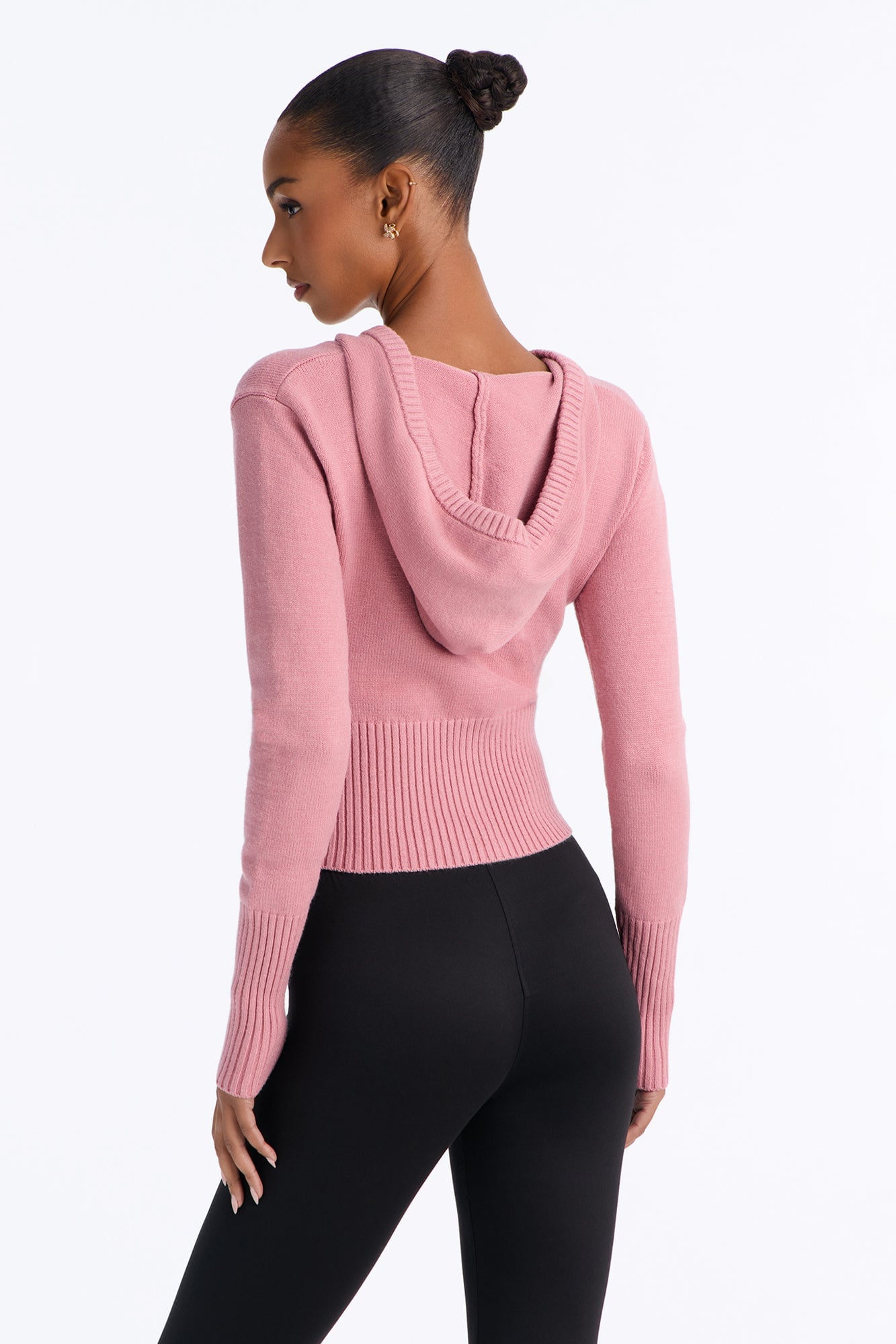 Lana Zip Up Sweater - Mauve image 8