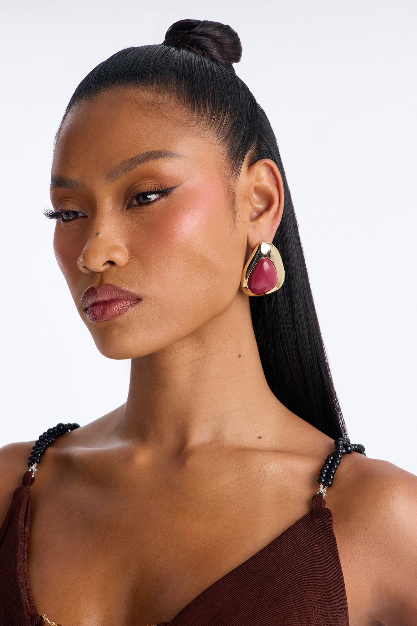 Sahara Sunset Stud Earrings - Gold/combo image 2