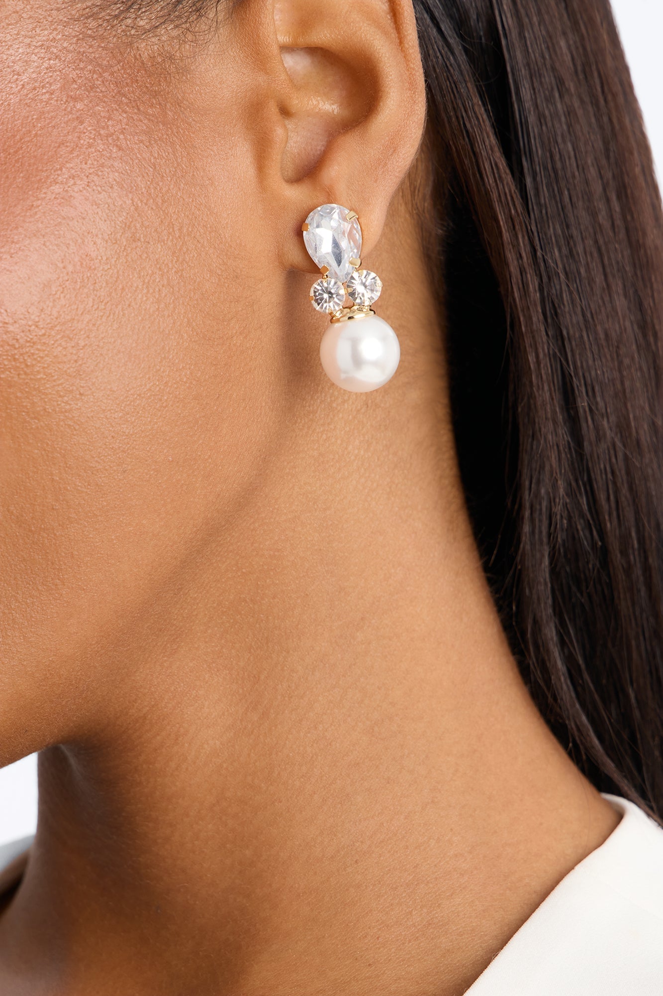 Candella Pearl Earrings - Gold/combo image 2
