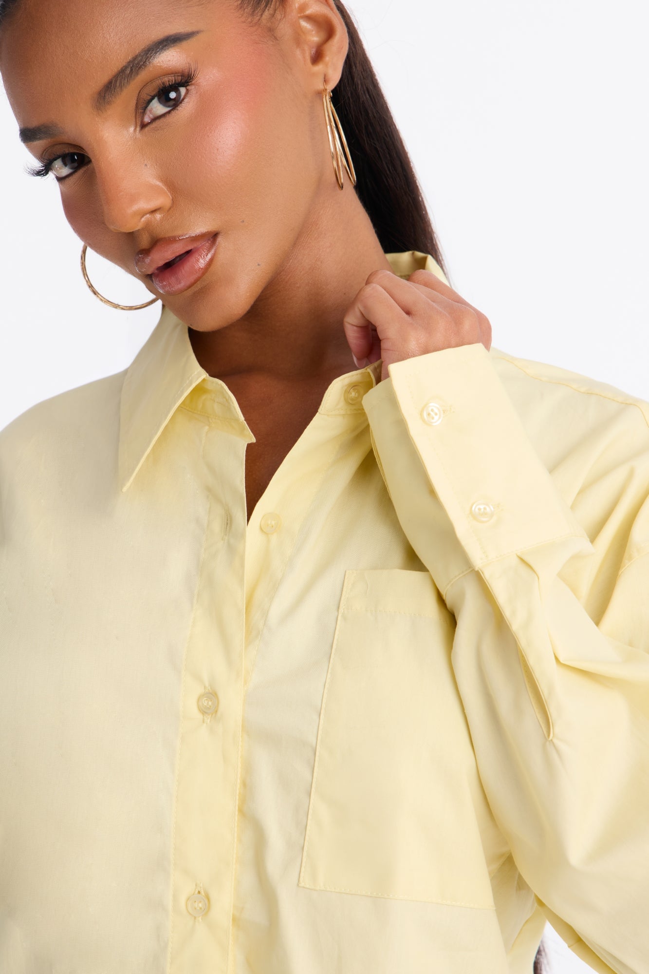 Darcey Poplin Shirt - Butter Yellow image 7
