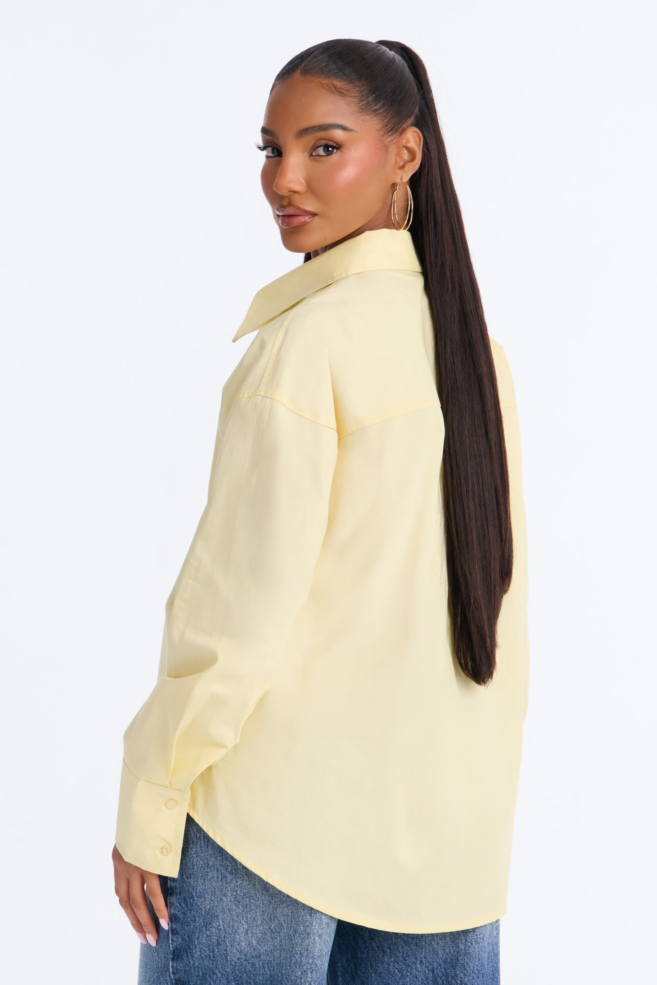 Darcey Poplin Shirt - Butter Yellow image 8