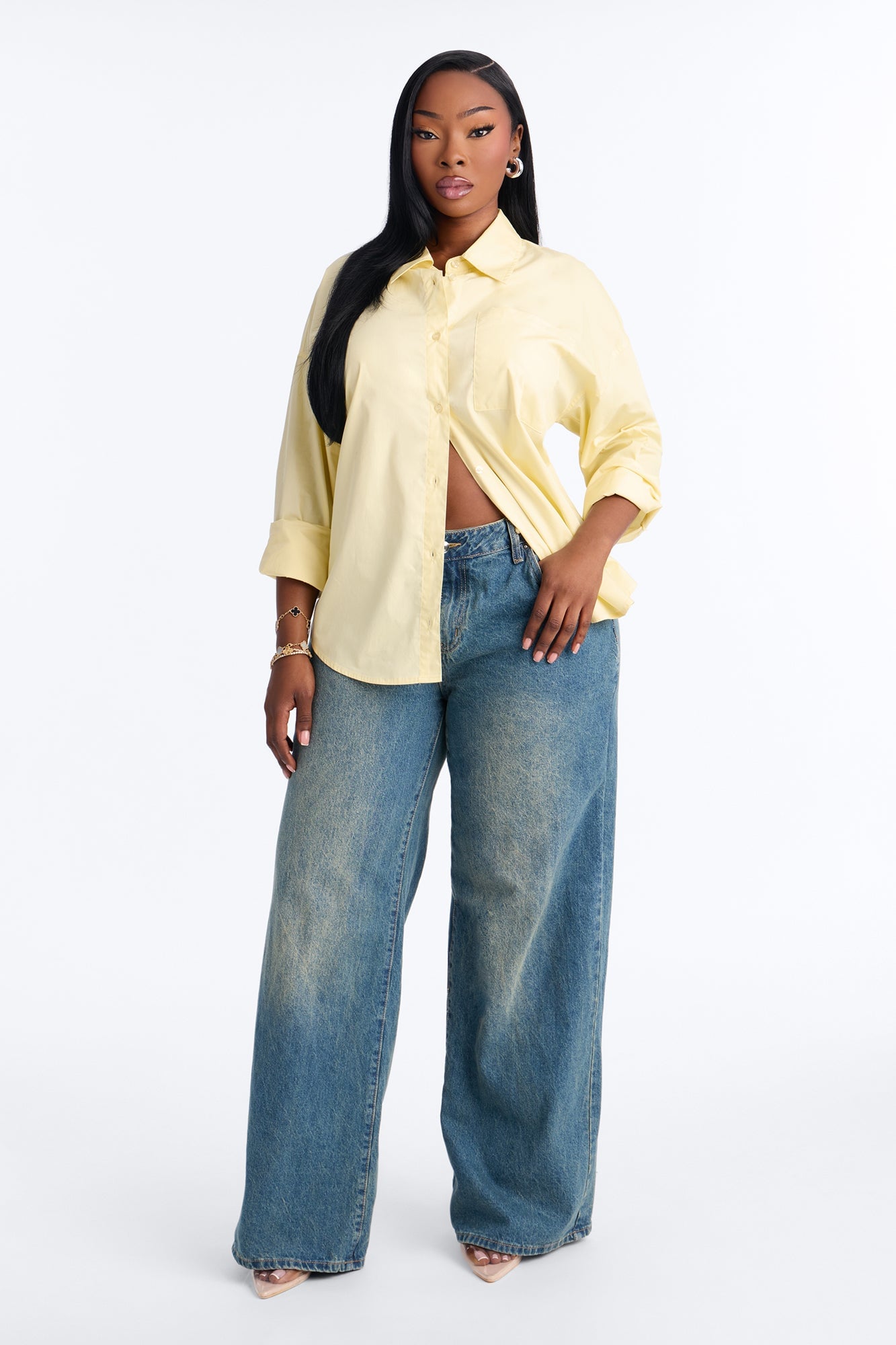 Darcey Poplin Shirt - Butter Yellow image 2