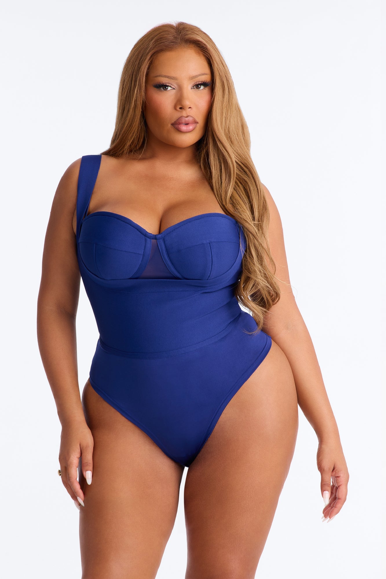 My Revenge Bandage Bodysuit - Navy image 1