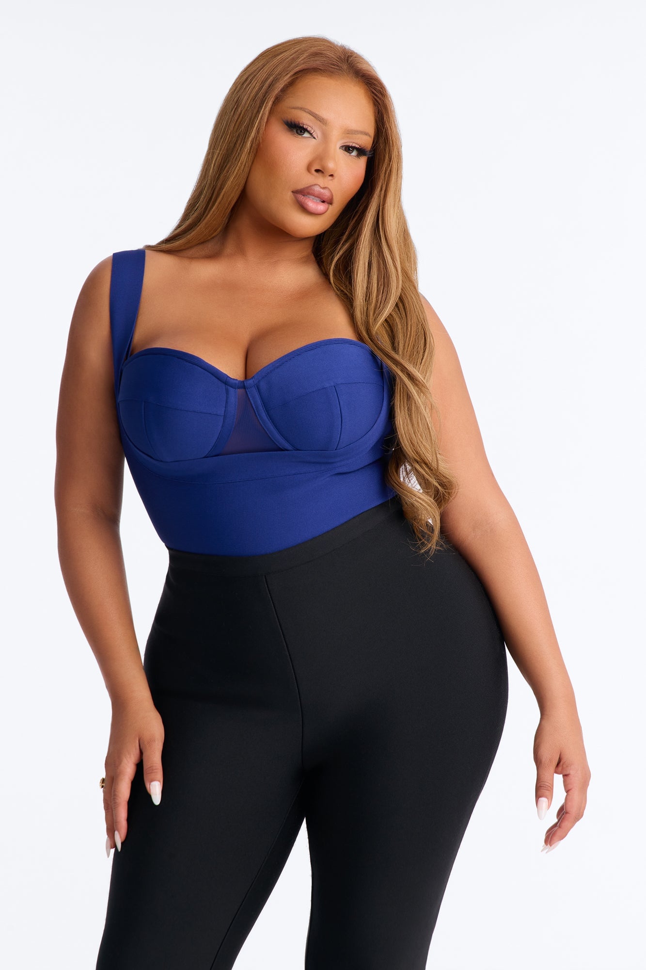 My Revenge Bandage Bodysuit - Navy image 3