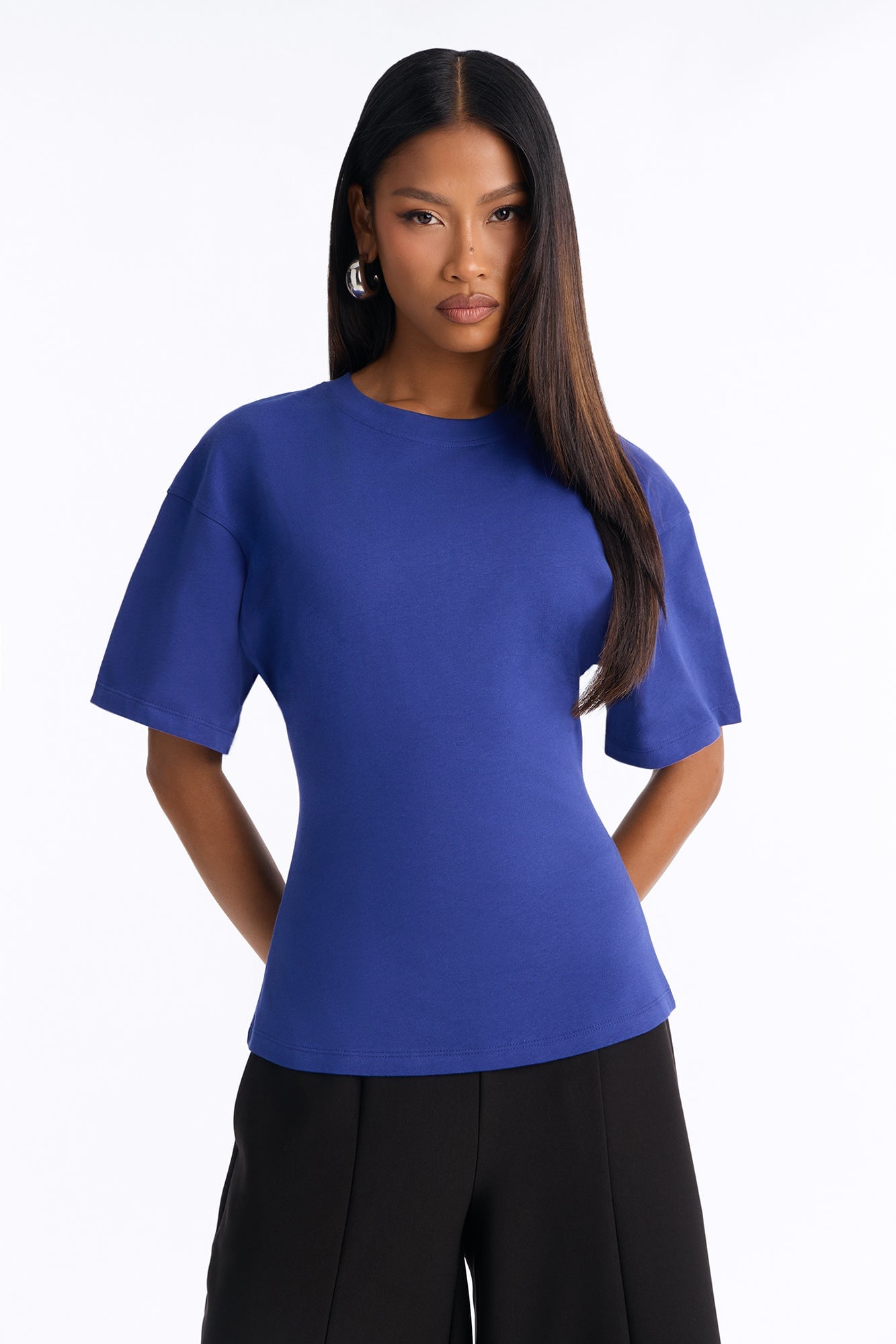Jayden Fitted T-Shirt - Navy image 5