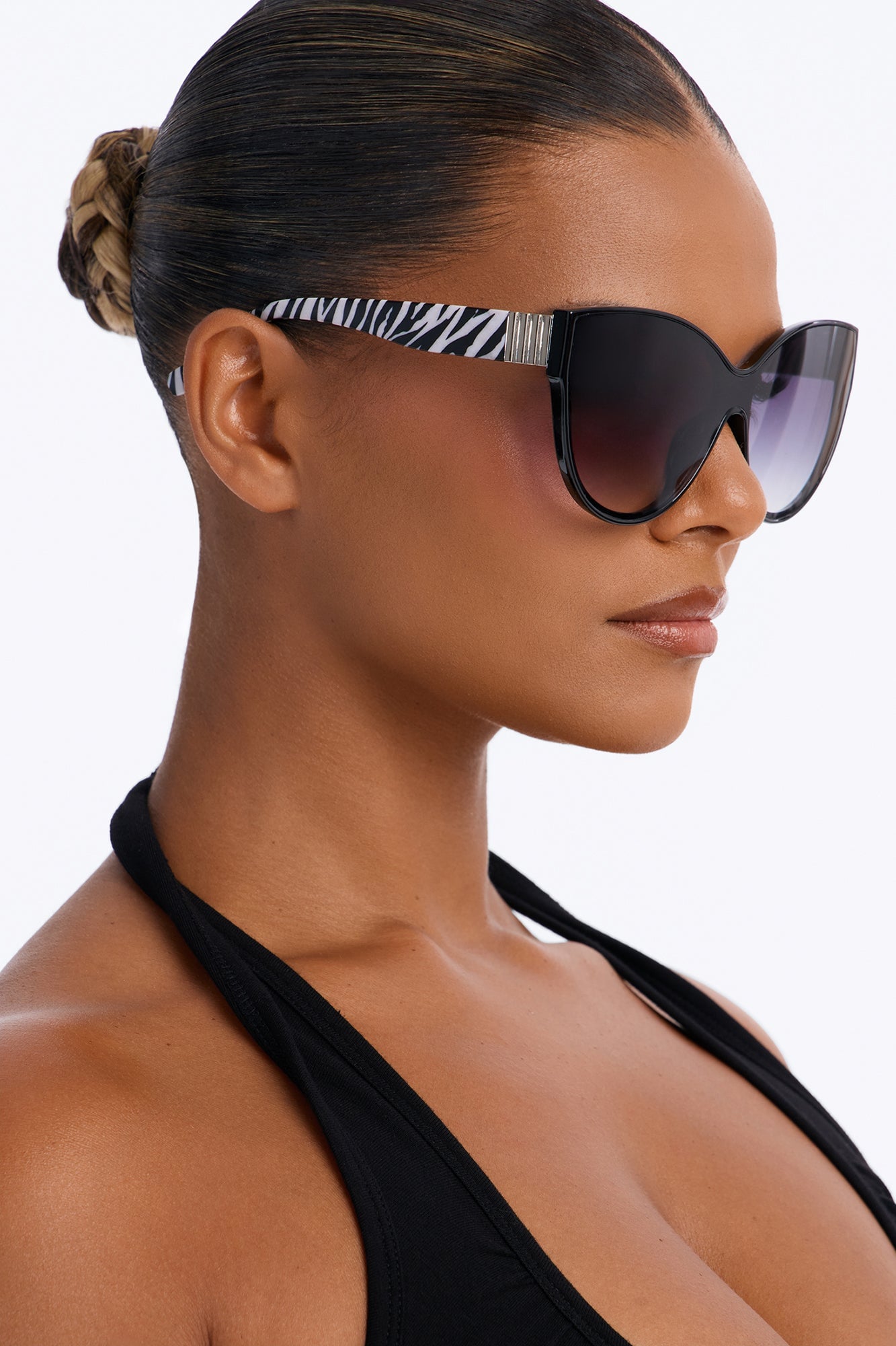Best Of Time Sunglasses - Black/White image 2