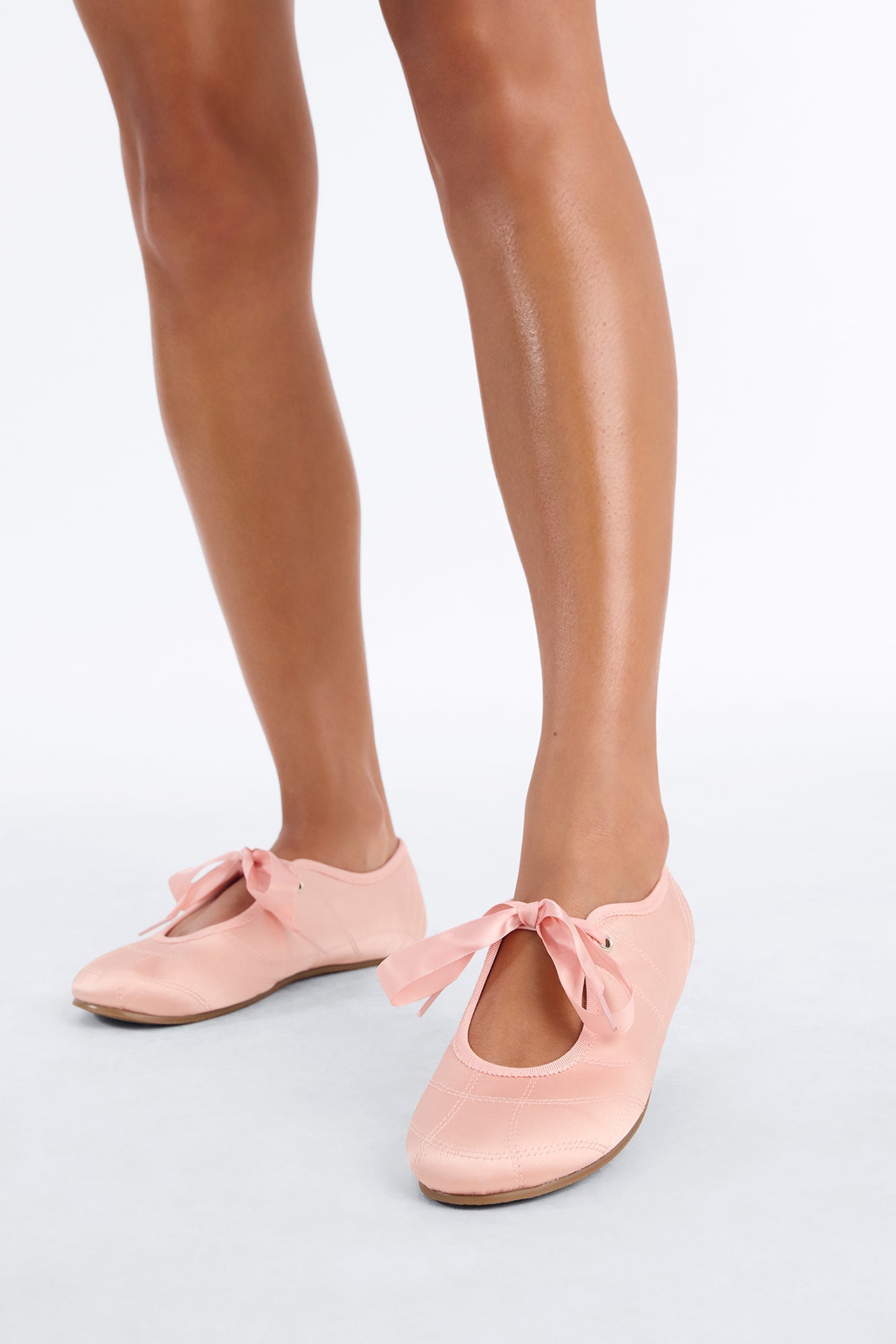 Evia Satin Bow Sneakers - Pink image 2