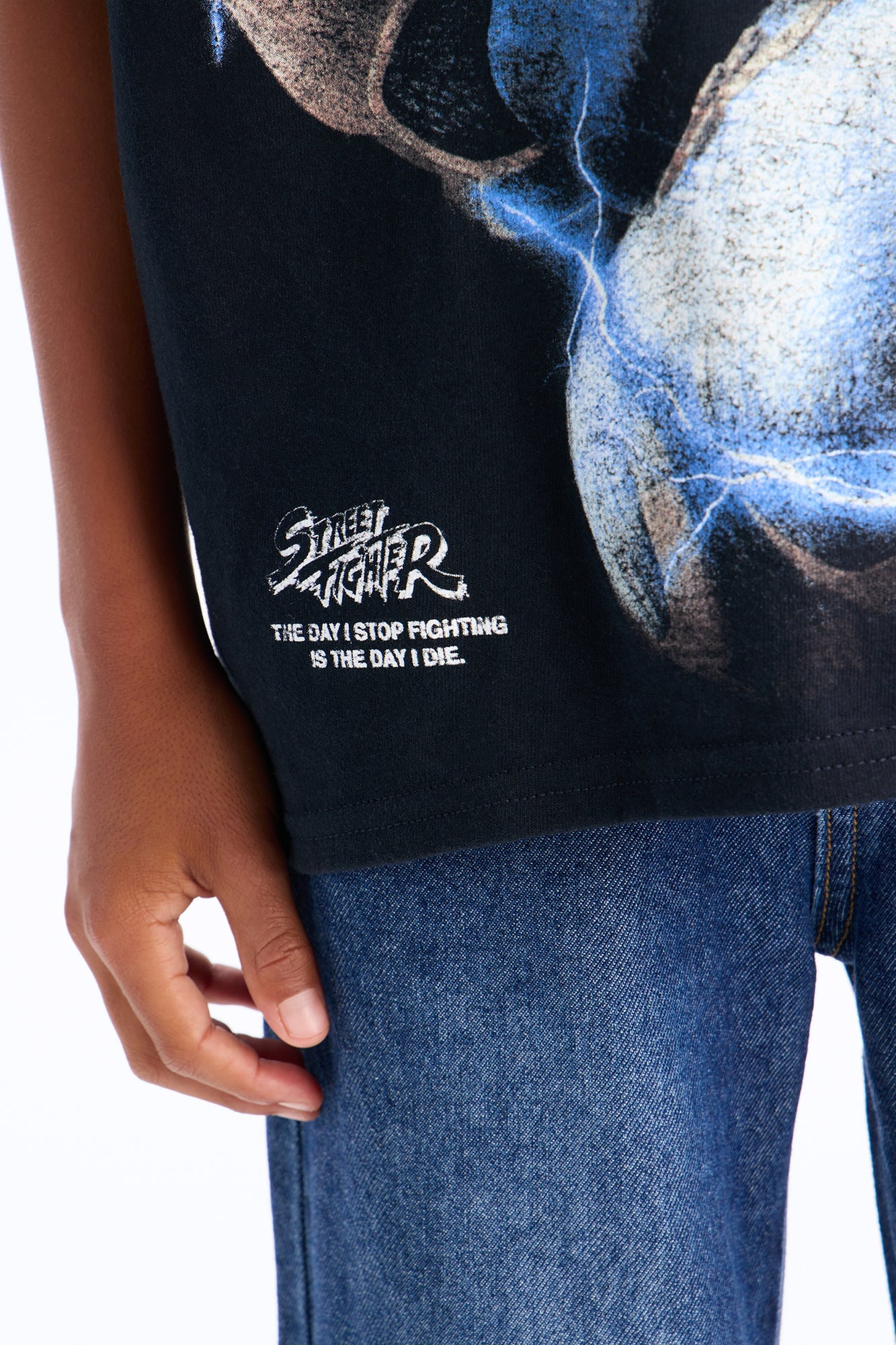 Mini Chun Li Short Sleeve Graphic Tee - Black/combo image 4