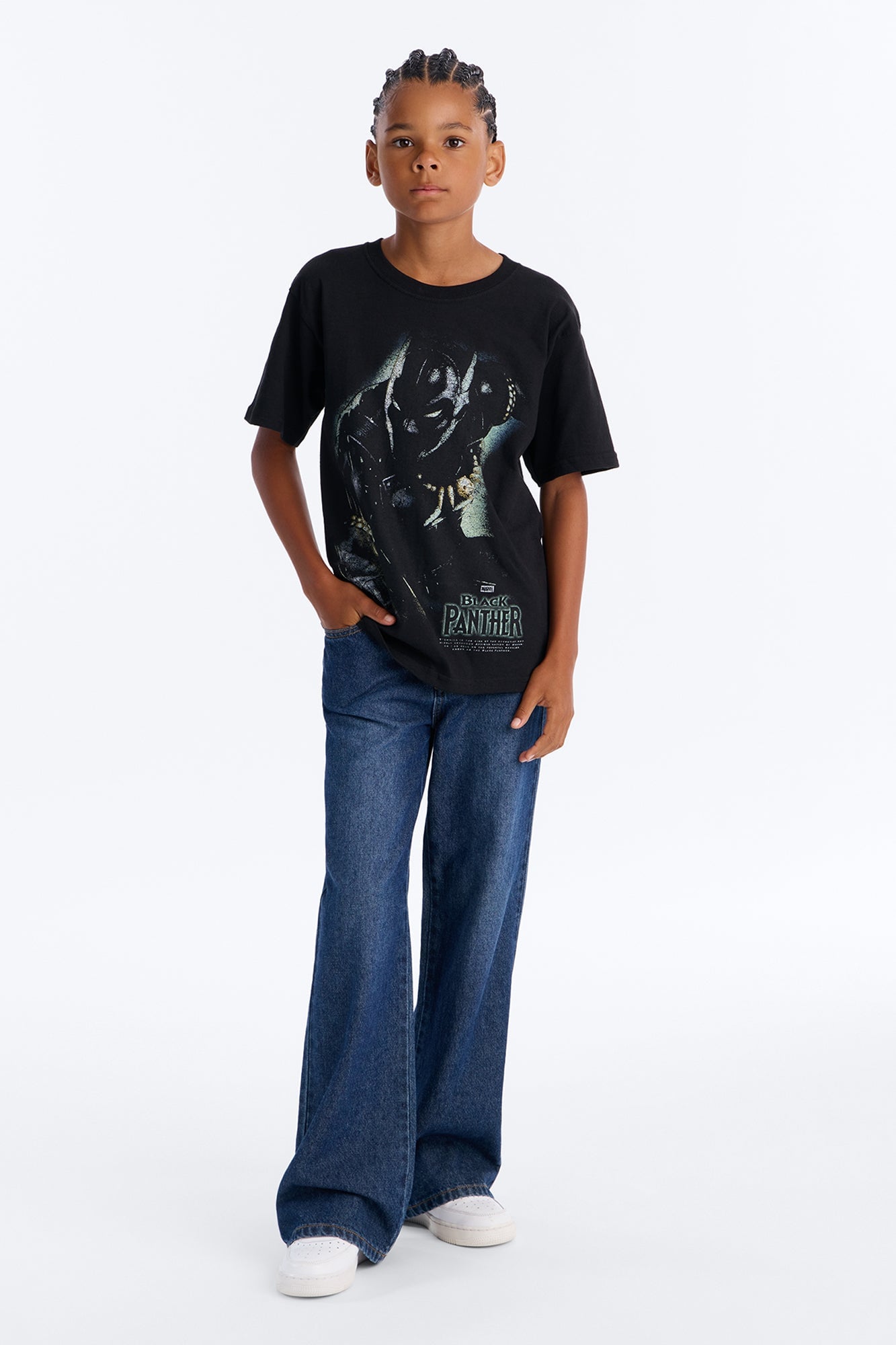 Mini T'Challa Of Wakanda Short Sleeve Tee - Black image 2
