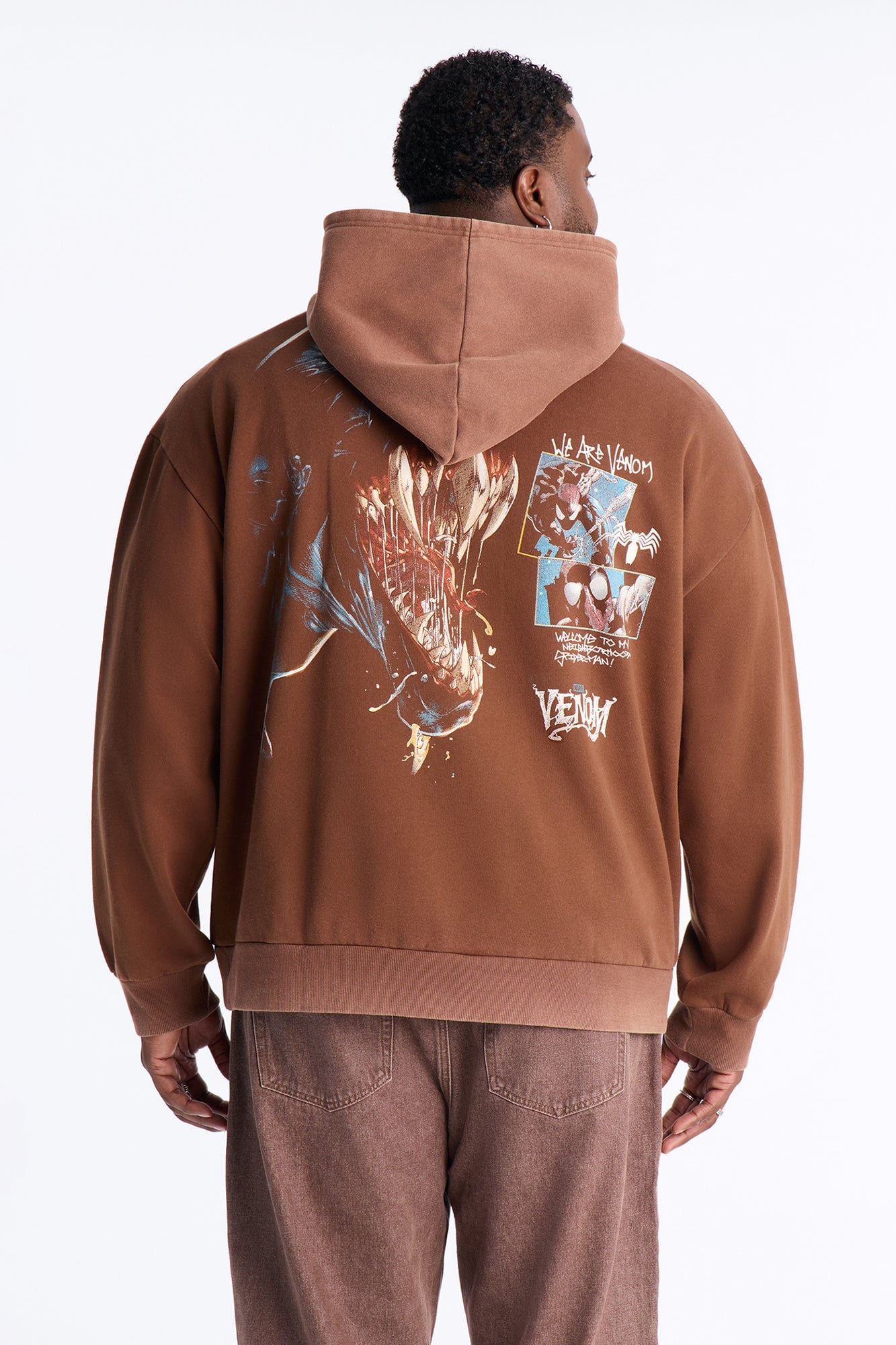 Marvel Venom Returns Hoodie - Chocolate image 3