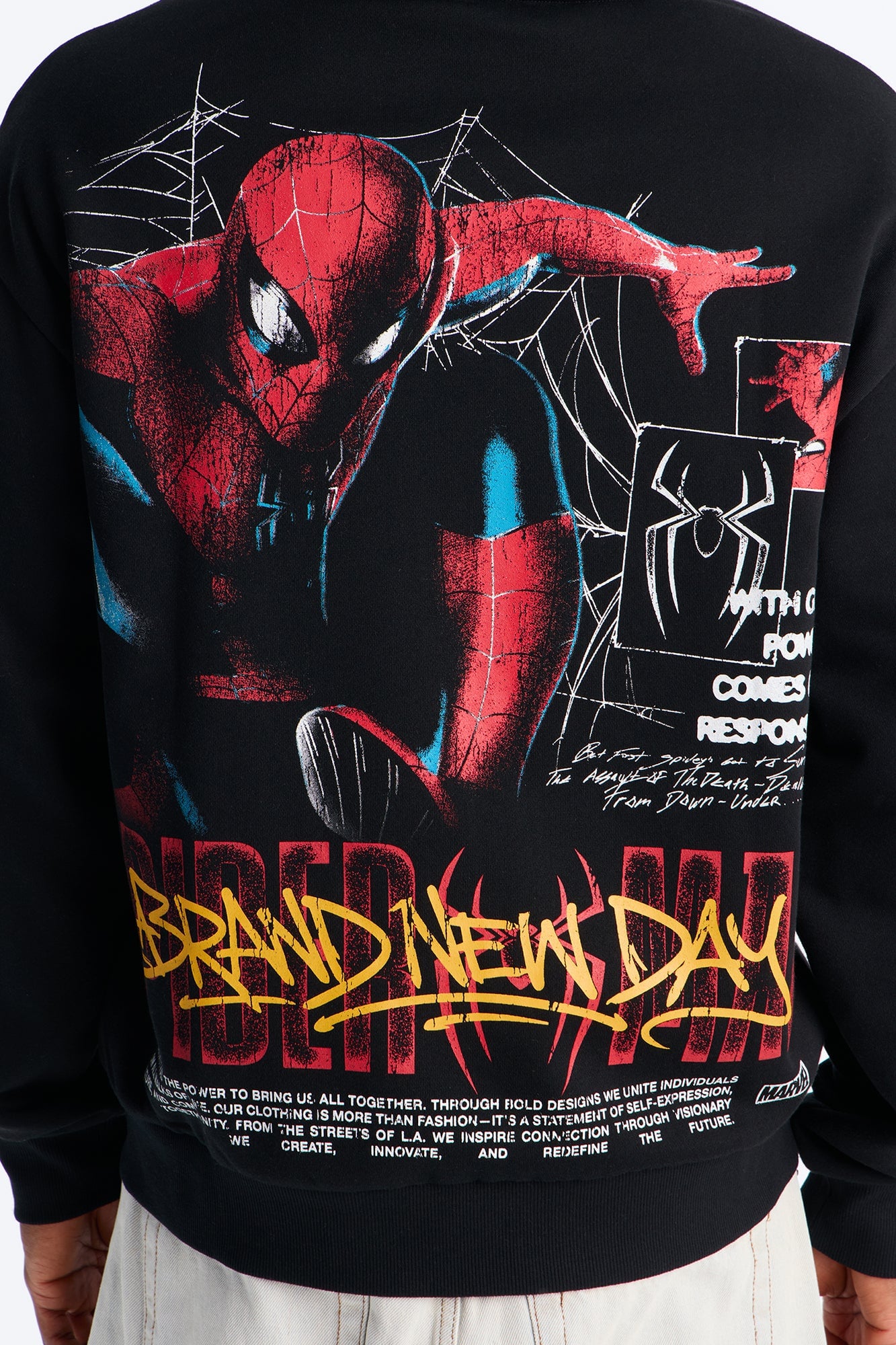 Spider Man Brand New Day Zip Up Hoodie - Black/combo image 8