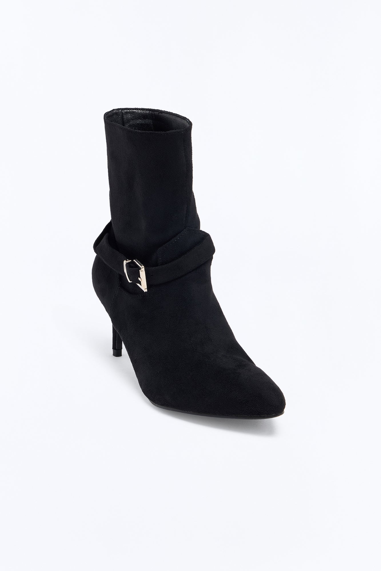 Can’t Compete Heeled Booties - Black image 4