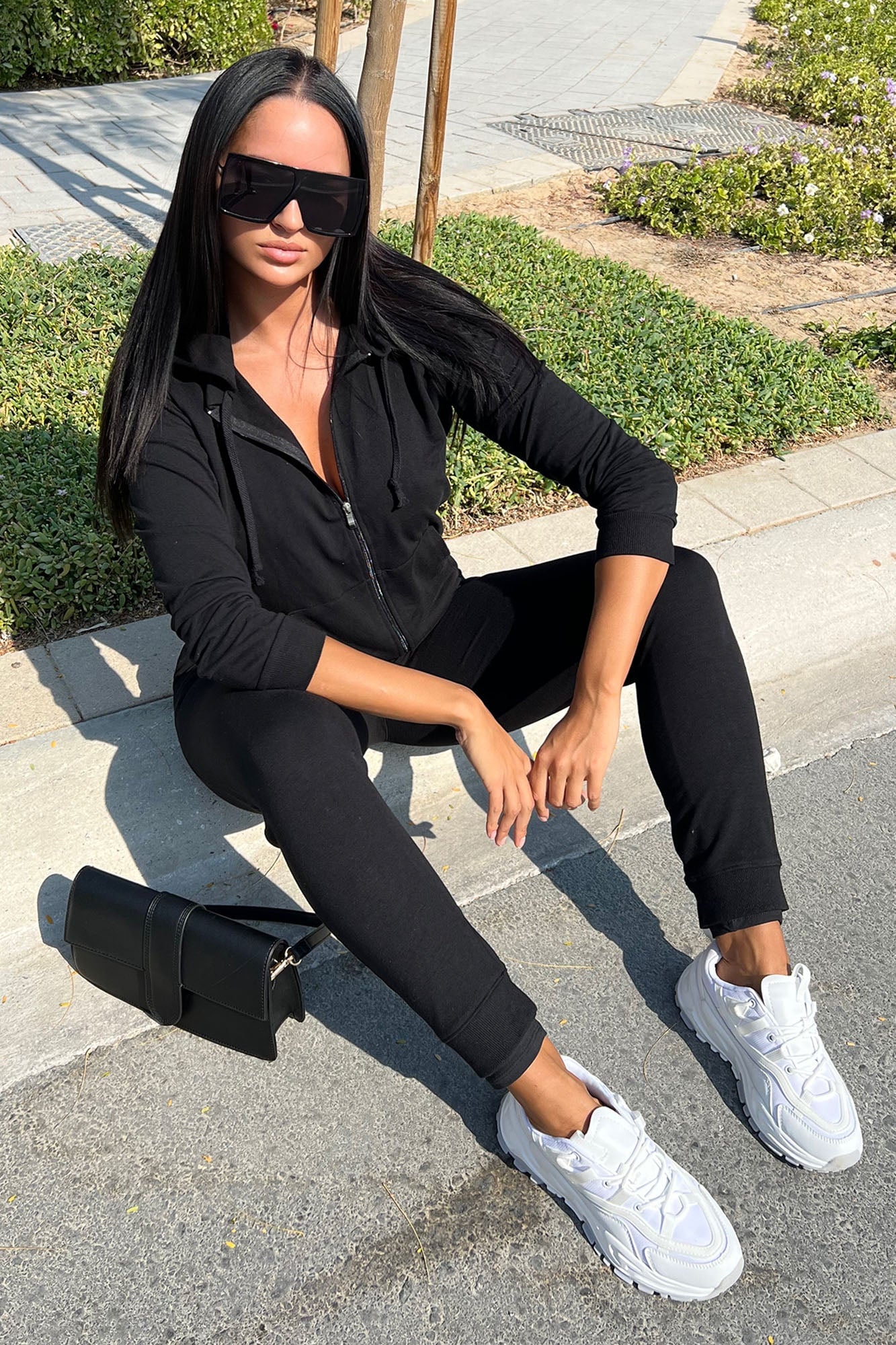 Latest And Greatest French Terry Jogger - Black image 6