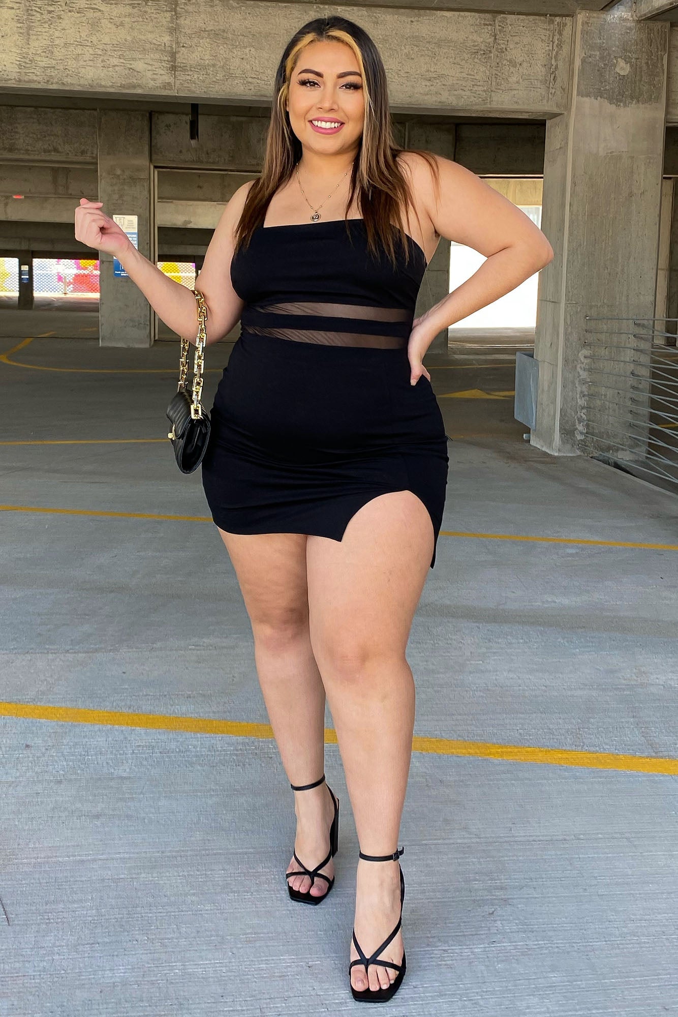 Let's Mingle Bodycon Mini Dress - Black image 7