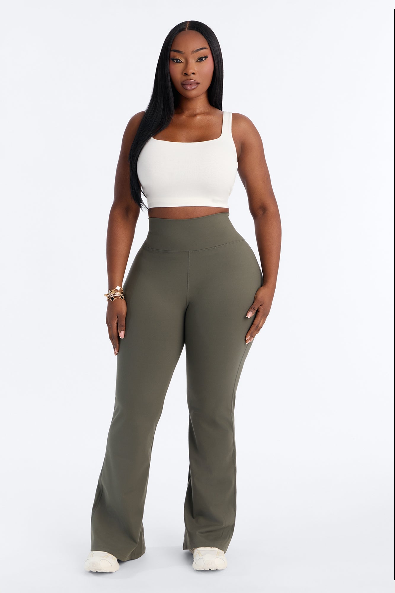 Break A Sweat Active Yoga Pant - Olive 1 image 1