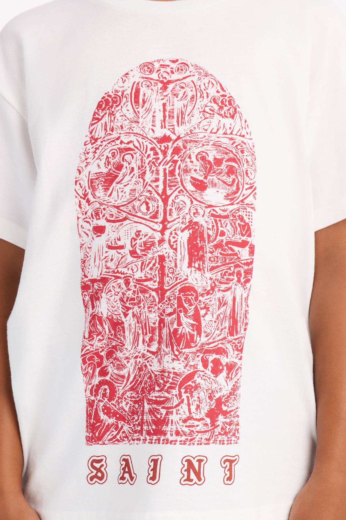 Mini Forever Saint Oversized Short Sleeve Tee - White image 3