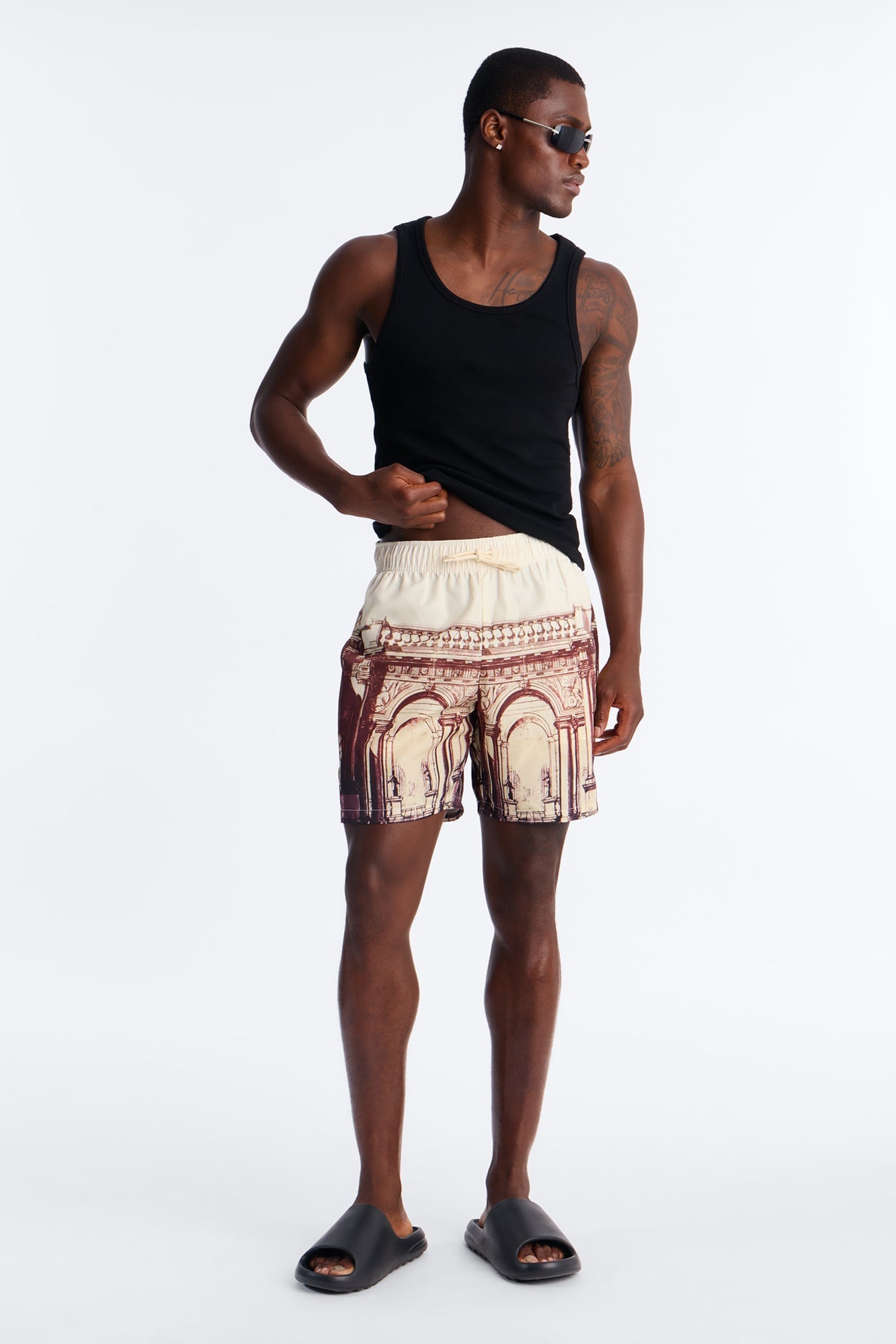 Olympus Arches Swim Trunk 7″ - Tan image 5