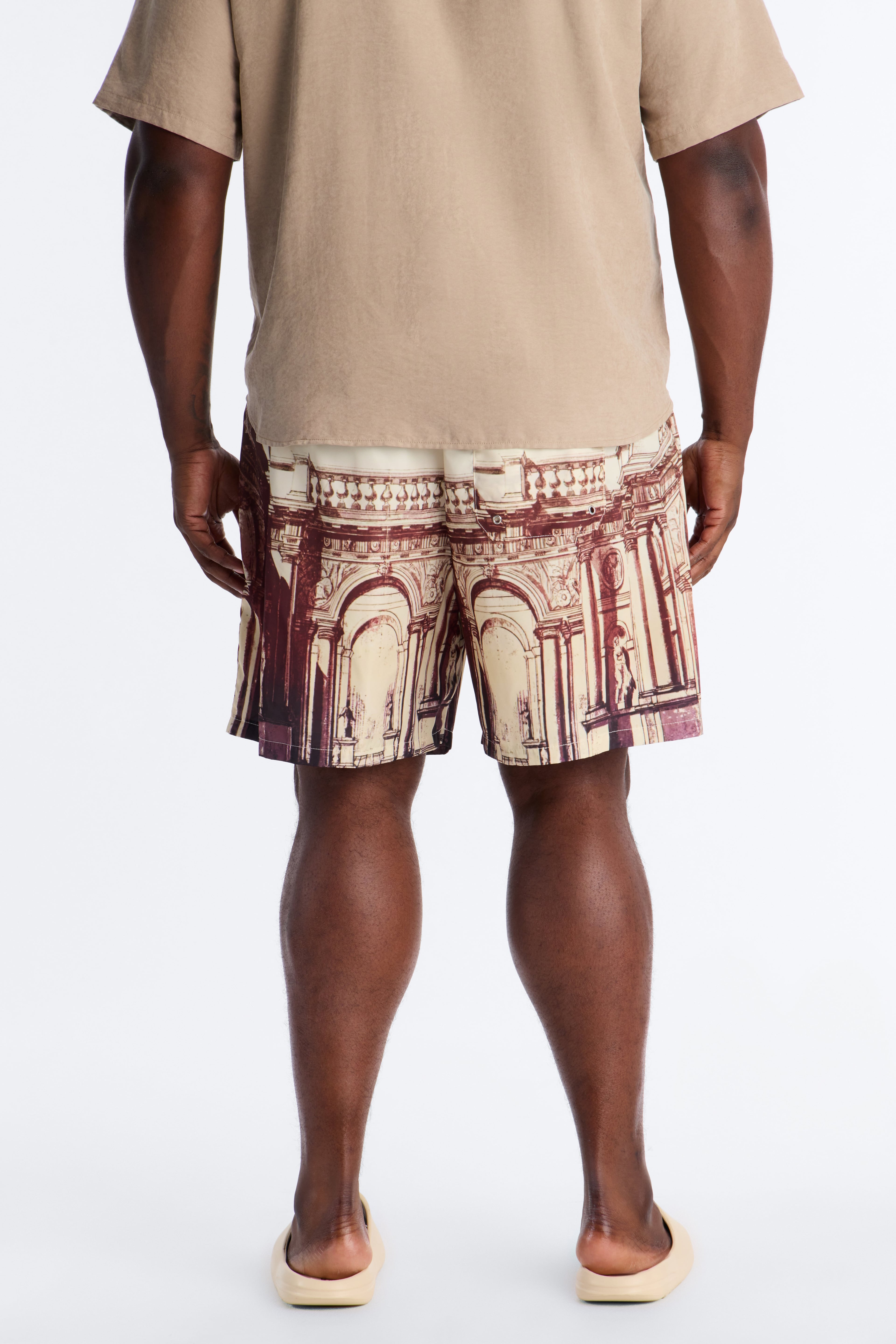 Olympus Arches Swim Trunk 7″ - Tan image 3