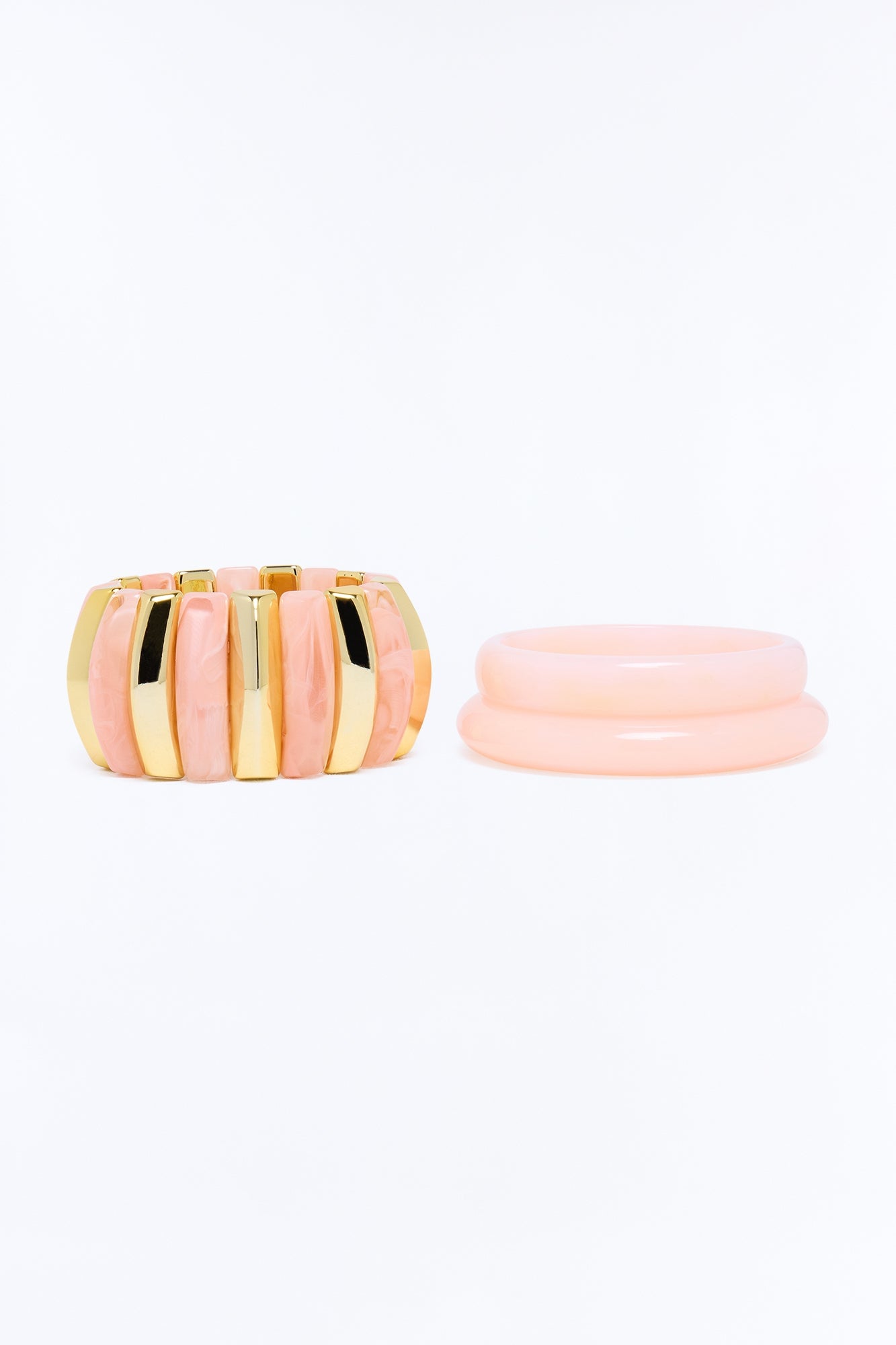 Lover's Resort 3 Piece Bracelet Set - Pink/combo image 3
