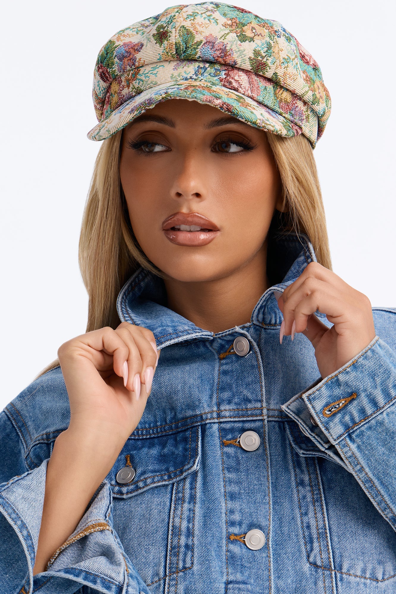 Daisy Lane Cabbie Hat - Ivory/combo image 2