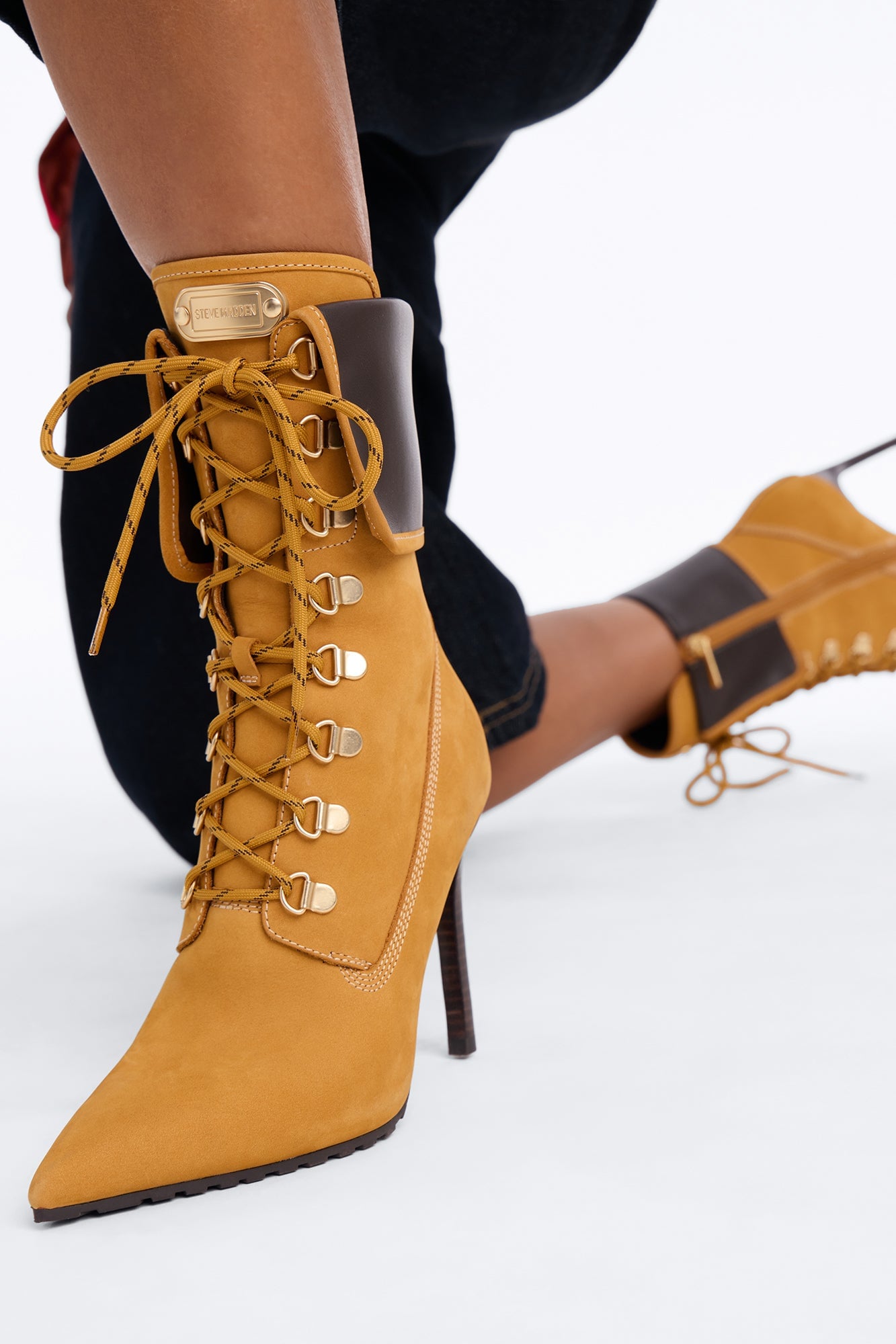 Steve Madden Morals Stiletto Booties - Wheat image 2