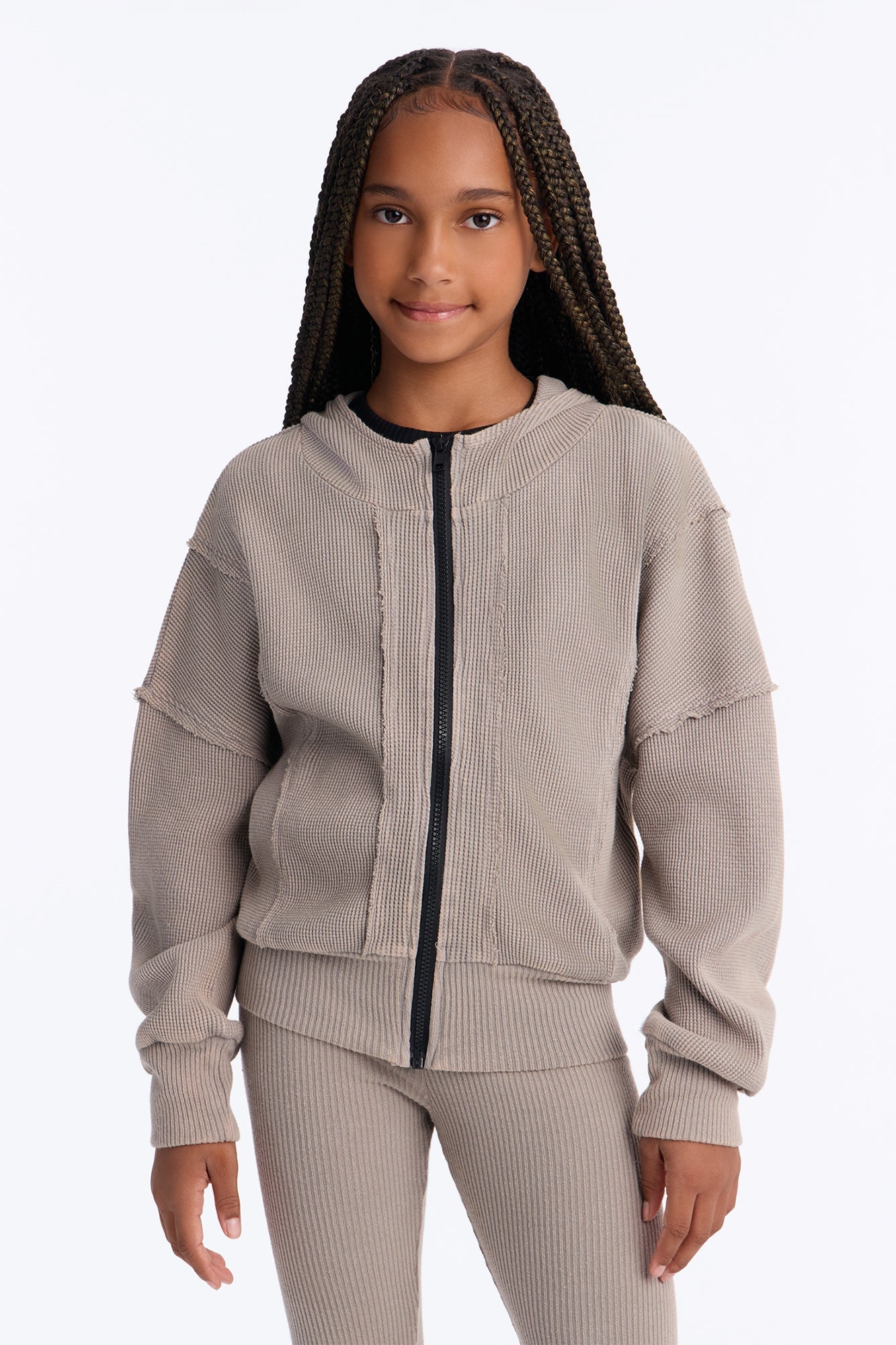 Mini Gigi Washed Legging Set - Grey image 2