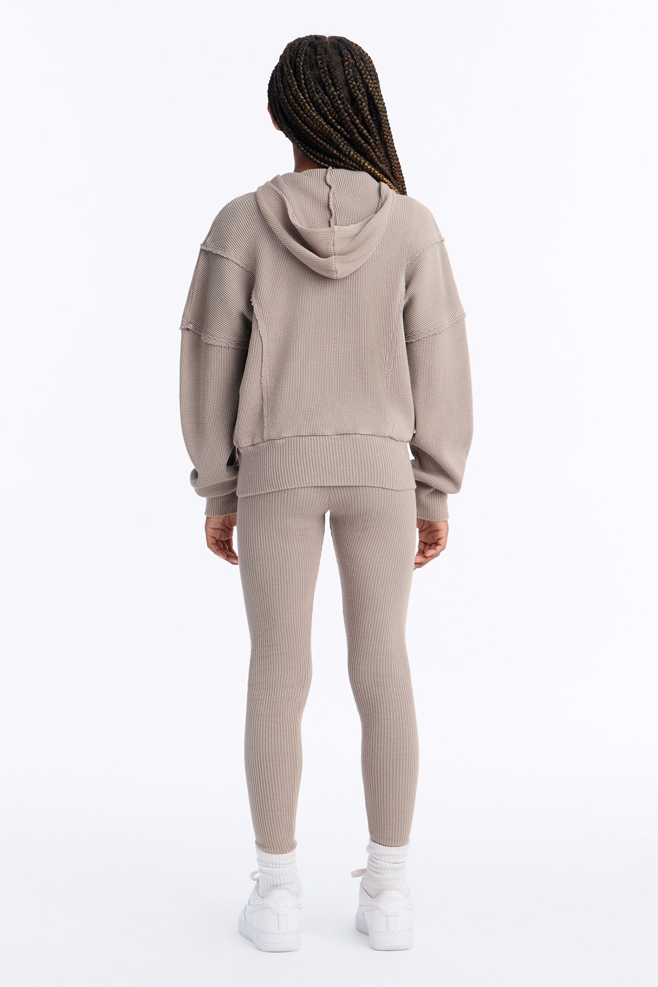 Mini Gigi Washed Legging Set - Grey image 3